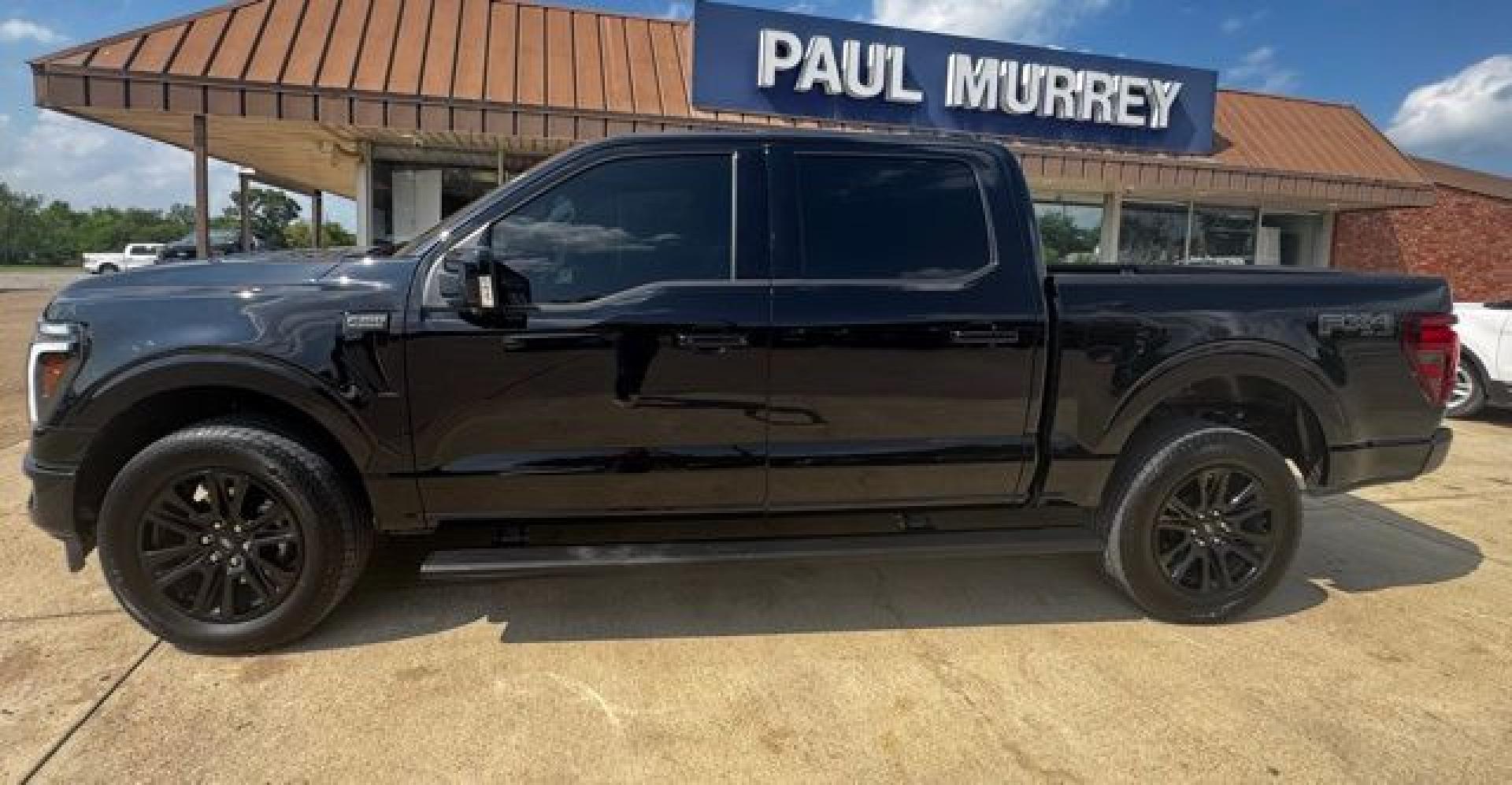 2025 Black Metallic /Blue Ford F-150 Platinum (1FTFW7L86SF) with an 3.5L V6 EcoBoost engine, Automatic transmission, located at 1105 E Mulberry, Kaufman, TX, 75142, (972) 962-2151, 32.589550, -96.300926 - Black Metallic 2025 Ford F-150 4D SuperCrew Platinum 4WD 10-Speed Automatic 3.5L V6 EcoBoost 4WD, Speed control. Priced below KBB Fair Purchase Price!<br><br><br>Odometer is 1490 miles below market average!<br><br><br>Please call Paul Murrey Ford Inc. In Kaufman Texas A Family Dealership Since 1952 - Photo#3