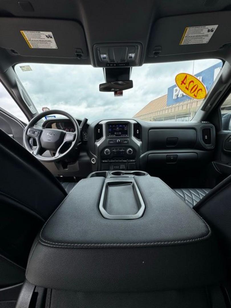2024 Sterling Gray Metallic /Jet Black Chevrolet Silverado 1500 Custom Trail Boss (3GCPDCEK6RG) with an 2.7L I4 Turbocharged DOHC 16V LEV3-SULEV30 310hp engine, Automatic transmission, located at 1105 E Mulberry, Kaufman, TX, 75142, (972) 962-2151, 32.589550, -96.300926 - Sterling Gray Metallic 2024 Chevrolet Silverado 1500 4D Crew Cab Custom Trail Boss 4WD 8-Speed Automatic 2.7L I4 Turbocharged DOHC 16V LEV3-SULEV30 310hp Tow Hitch, Pass Through Rear Split Bench Seat, 8-Speed Automatic, 4WD, Jet Black Cloth.<br><br><br>Please call Paul Murrey Ford Inc. In Kaufman Te - Photo#16