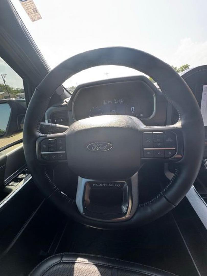 2025 Black Metallic /Blue Ford F-150 Platinum (1FTFW7L86SF) with an 3.5L V6 EcoBoost engine, Automatic transmission, located at 1105 E Mulberry, Kaufman, TX, 75142, (972) 962-2151, 32.589550, -96.300926 - Black Metallic 2025 Ford F-150 4D SuperCrew Platinum 4WD 10-Speed Automatic 3.5L V6 EcoBoost 4WD, Speed control. Priced below KBB Fair Purchase Price!<br><br><br>Odometer is 1490 miles below market average!<br><br><br>Please call Paul Murrey Ford Inc. In Kaufman Texas A Family Dealership Since 1952 - Photo#15