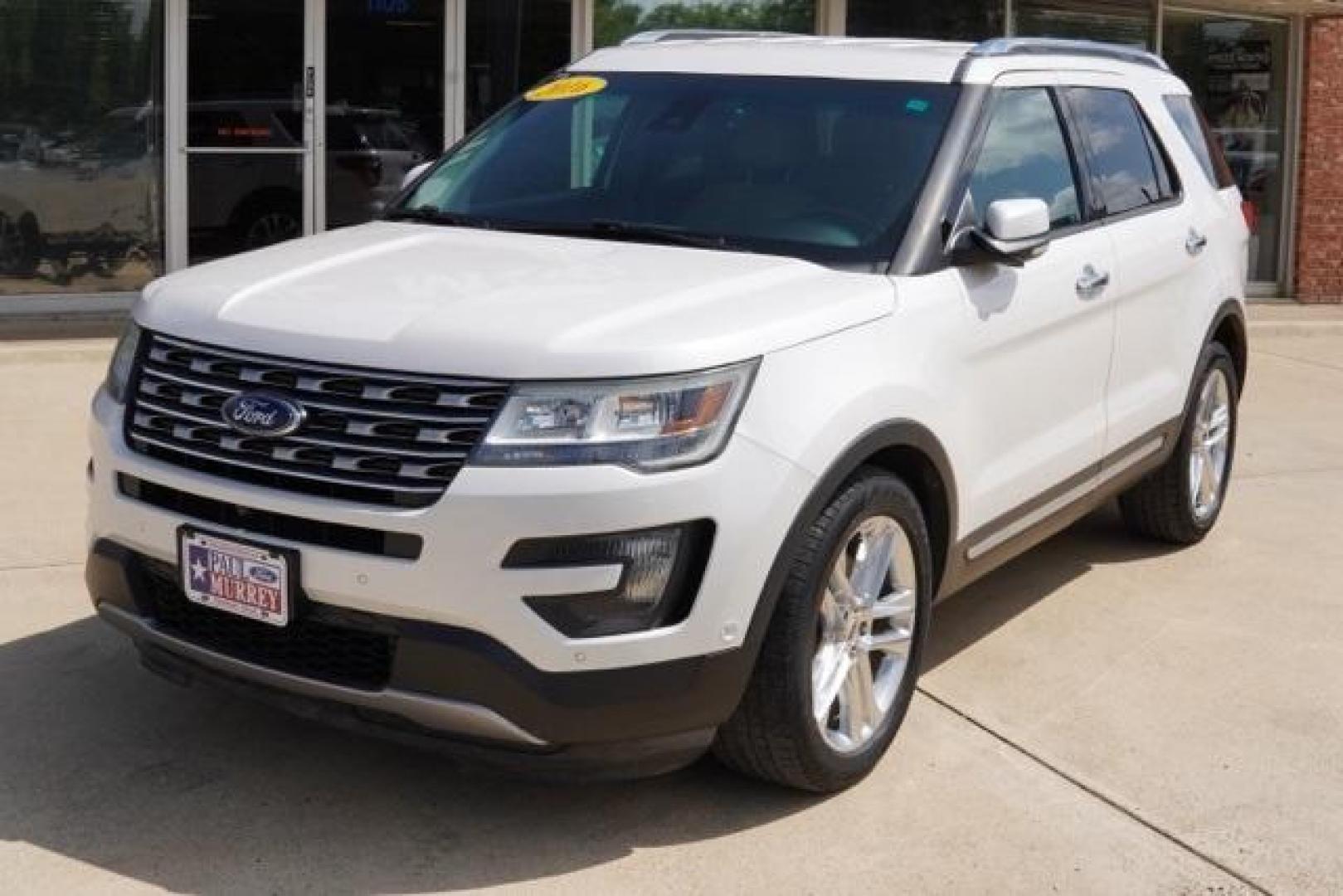 2016 White Platinum Clearcoat Metallic /Medium Light Camel Ford Explorer Limited (1FM5K7F82GG) with an 3.5L V6 Ti-VCT engine, Automatic transmission, located at 1105 E Mulberry, Kaufman, TX, 75142, (972) 962-2151, 32.589550, -96.300926 - Photo#6