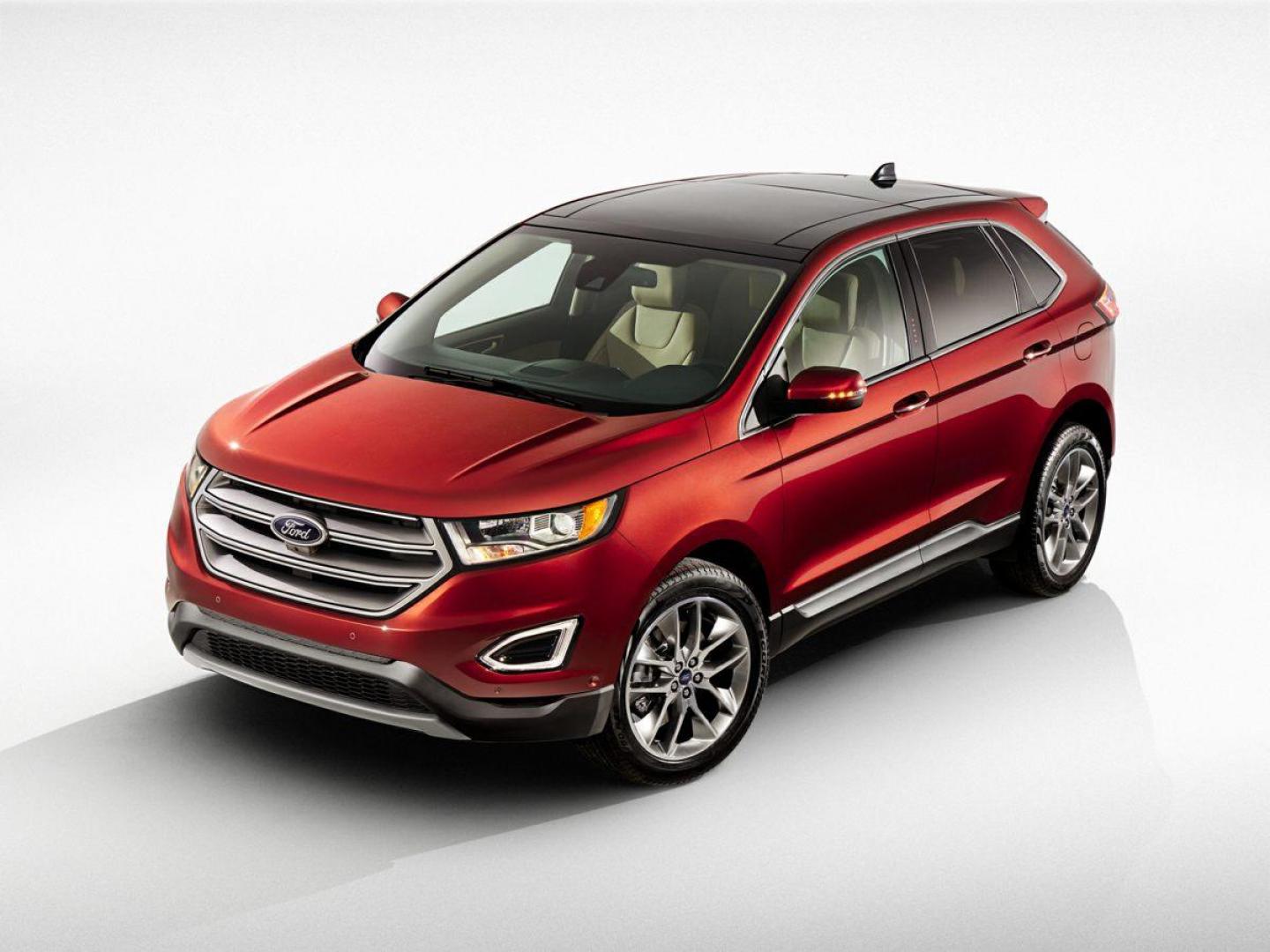 2017 Oxford White /Dune Ford Edge SEL (2FMPK3J95HB) with an EcoBoost 2.0L I4 GTDi DOHC Turbocharged VCT engine, Automatic transmission, located at 1105 E Mulberry, Kaufman, TX, 75142, (972) 962-2151, 32.589550, -96.300926 - Oxford White 2017 Ford Edge 4D Sport Utility SEL FWD 6-Speed Automatic EcoBoost 2.0L I4 GTDi DOHC Turbocharged VCT<br><br><br>Odometer is 25512 miles below market average! 20/29 City/Highway MPG<br><br>Awards:<br> * 2017 KBB.com Brand Image Awards * 2017 KBB.com 10 Most Awarded Brands<br>Please c - Photo#0
