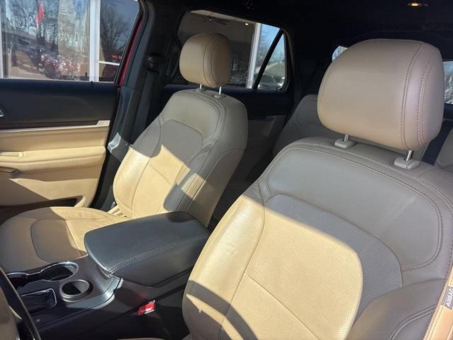 2017 Ruby Red /Med Light Camel Ford Explorer Limited (1FM5K7F83HG) with an 3.5L V6 Ti-VCT engine, Automatic transmission, located at 1105 E Mulberry, Kaufman, TX, 75142, (972) 962-2151, 32.589550, -96.300926 - Ruby Red 2017 Ford Explorer 4D Sport Utility Limited FWD 6-Speed Automatic with Select-Shift 3.5L V6 Ti-VCT<br><br><br>Odometer is 4837 miles below market average!<br><br>Awards:<br> * 2017 KBB.com Brand Image Awards * 2017 KBB.com 10 Most Awarded Brands<br>Please call Paul Murrey Ford Inc. In Ka - Photo#9