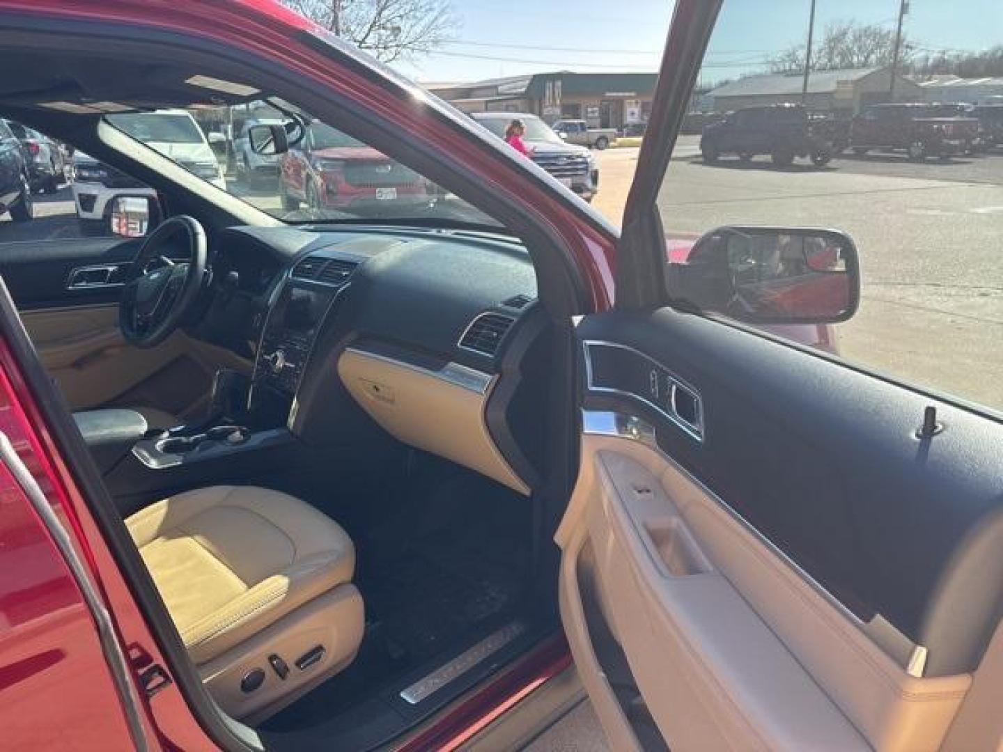 2017 Ruby Red /Med Light Camel Ford Explorer Limited (1FM5K7F83HG) with an 3.5L V6 Ti-VCT engine, Automatic transmission, located at 1105 E Mulberry, Kaufman, TX, 75142, (972) 962-2151, 32.589550, -96.300926 - Ruby Red 2017 Ford Explorer 4D Sport Utility Limited FWD 6-Speed Automatic with Select-Shift 3.5L V6 Ti-VCT<br><br><br>Odometer is 4837 miles below market average!<br><br>Awards:<br> * 2017 KBB.com Brand Image Awards * 2017 KBB.com 10 Most Awarded Brands<br>Please call Paul Murrey Ford Inc. In Ka - Photo#13