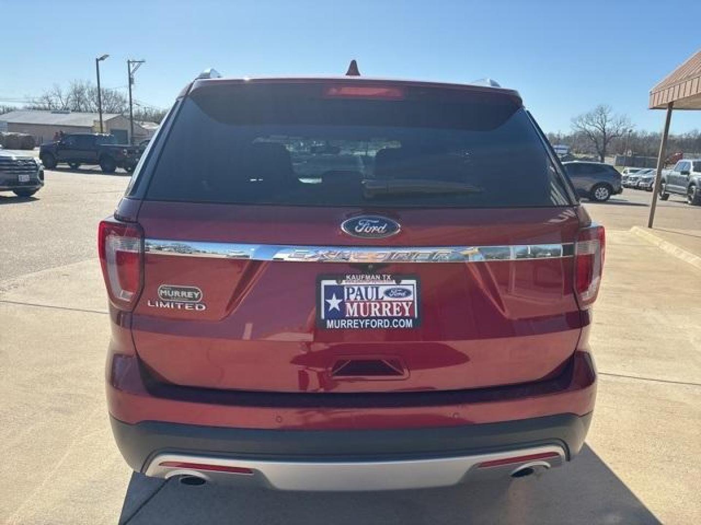 2017 Ruby Red /Med Light Camel Ford Explorer Limited (1FM5K7F83HG) with an 3.5L V6 Ti-VCT engine, Automatic transmission, located at 1105 E Mulberry, Kaufman, TX, 75142, (972) 962-2151, 32.589550, -96.300926 - Ruby Red 2017 Ford Explorer 4D Sport Utility Limited FWD 6-Speed Automatic with Select-Shift 3.5L V6 Ti-VCT<br><br><br>Odometer is 4837 miles below market average!<br><br>Awards:<br> * 2017 KBB.com Brand Image Awards * 2017 KBB.com 10 Most Awarded Brands<br>Please call Paul Murrey Ford Inc. In Ka - Photo#4
