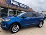 2018 Lightning Blue /Dune Ford Edge SEL (2FMPK3J90JB) with an EcoBoost 2.0L I4 GTDi DOHC Turbocharged VCT engine, Automatic transmission, located at 1105 E Mulberry, Kaufman, TX, 75142, (972) 962-2151, 32.589550, -96.300926 - Lightning Blue 2018 Ford Edge 4D Sport Utility SEL FWD 6-Speed Automatic EcoBoost 2.0L I4 GTDi DOHC Turbocharged VCT<br><br><br>Recent Arrival! 20/29 City/Highway MPG<br><br>Awards:<br> * 2018 KBB.com Brand Image Awards * 2018 KBB.com 10 Most Awarded Brands<br>Please call Paul Murrey Ford Inc. In - Photo#1