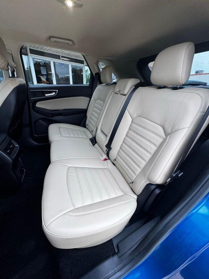 2018 Lightning Blue /Dune Ford Edge SEL (2FMPK3J90JB) with an EcoBoost 2.0L I4 GTDi DOHC Turbocharged VCT engine, Automatic transmission, located at 1105 E Mulberry, Kaufman, TX, 75142, (972) 962-2151, 32.589550, -96.300926 - Lightning Blue 2018 Ford Edge 4D Sport Utility SEL FWD 6-Speed Automatic EcoBoost 2.0L I4 GTDi DOHC Turbocharged VCT<br><br><br>Recent Arrival! 20/29 City/Highway MPG<br><br>Awards:<br> * 2018 KBB.com Brand Image Awards * 2018 KBB.com 10 Most Awarded Brands<br>Please call Paul Murrey Ford Inc. In - Photo#18
