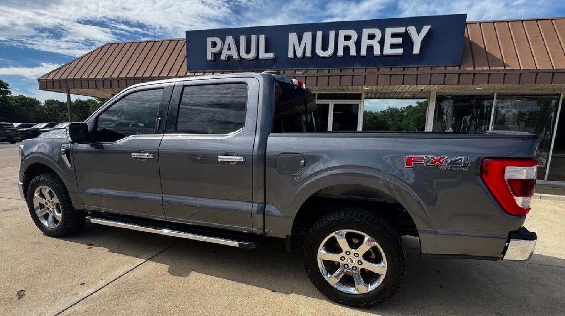 2021 Gray Metallic /Black Ford F-150 Lariat (1FTFW1E85MK) with an 3.5L V6 EcoBoost engine, Automatic transmission, located at 1105 E Mulberry, Kaufman, TX, 75142, (972) 962-2151, 32.589550, -96.300926 - Gray Metallic 2021 Ford F-150 4D SuperCrew Lariat 4WD 10-Speed Automatic 3.5L V6 EcoBoost 4WD. Priced below KBB Fair Purchase Price!<br><br><br>Awards:<br> * NACTOY 2021 North American Truck of the Year<br>Please call Paul Murrey Ford Inc. In Kaufman Texas A Family Dealership Since 1952 Serving the - Photo#2