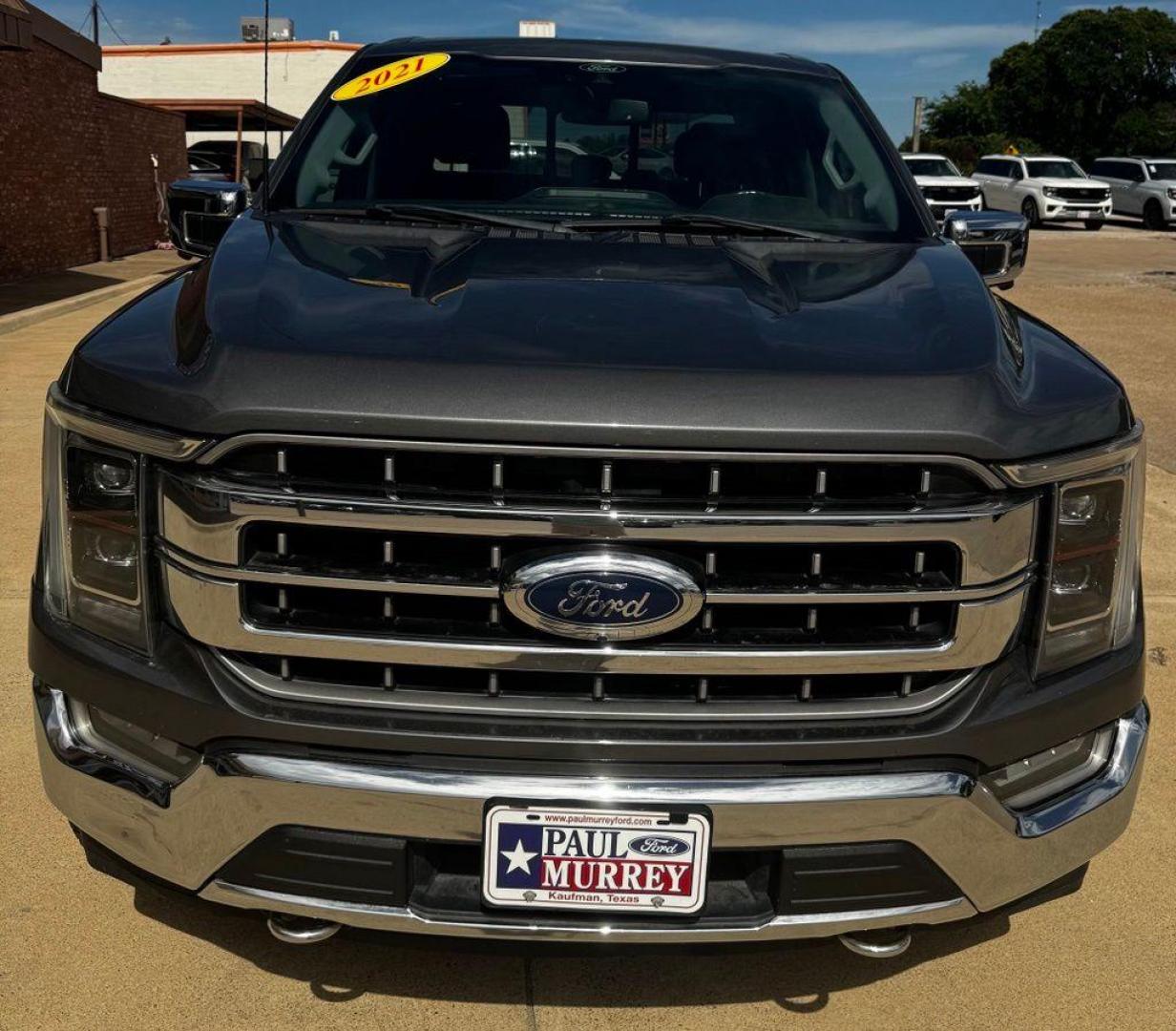 2021 Gray Metallic /Black Ford F-150 Lariat (1FTFW1E85MK) with an 3.5L V6 EcoBoost engine, Automatic transmission, located at 1105 E Mulberry, Kaufman, TX, 75142, (972) 962-2151, 32.589550, -96.300926 - Gray Metallic 2021 Ford F-150 4D SuperCrew Lariat 4WD 10-Speed Automatic 3.5L V6 EcoBoost 4WD. Priced below KBB Fair Purchase Price!<br><br><br>Awards:<br> * NACTOY 2021 North American Truck of the Year<br>Please call Paul Murrey Ford Inc. In Kaufman Texas A Family Dealership Since 1952 Serving the - Photo#3