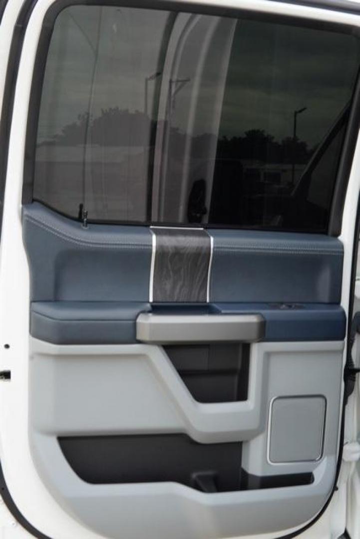 2022 White Metallic /Navy Pier/Light Slate Ford F-450SD Limited (1FT8W4DT7NE) with an Power Stroke 6.7L V8 DI 32V OHV Turbodiesel engine, Automatic transmission, located at 1105 E Mulberry, Kaufman, TX, 75142, (972) 962-2151, 32.589550, -96.300926 - Photo#35
