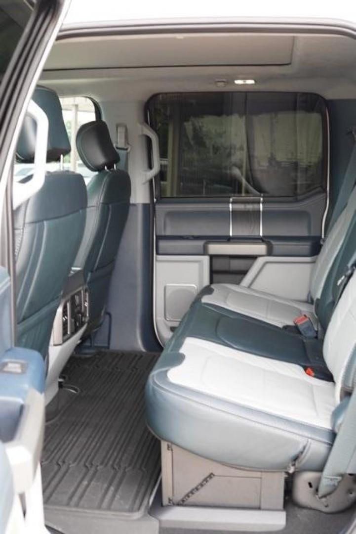 2022 White Metallic /Navy Pier/Light Slate Ford F-450SD Limited (1FT8W4DT7NE) with an Power Stroke 6.7L V8 DI 32V OHV Turbodiesel engine, Automatic transmission, located at 1105 E Mulberry, Kaufman, TX, 75142, (972) 962-2151, 32.589550, -96.300926 - Photo#37