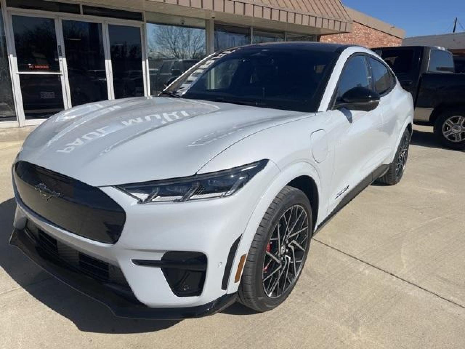 2023 White /Performance Gray With Metallic Stitching Ford Mustang Mach-E GT (3FMTK4SX1PM) with an Electric ZEV 480hp engine, Automatic transmission, located at 1105 E Mulberry, Kaufman, TX, 75142, (972) 962-2151, 32.589550, -96.300926 - Space White Metallic 2023 Ford Mustang Mach-E 4D Sport Utility GT AWD Single-Speed Automatic Electric ZEV 480hp<br><br>Recent Arrival! 88/75 City/Highway MPG<br><br><br>Please call Paul Murrey Ford Inc. In Kaufman Texas A Family Dealership Since 1952 Serving the Dallas Fort Worth and East Texas area - Photo #1
