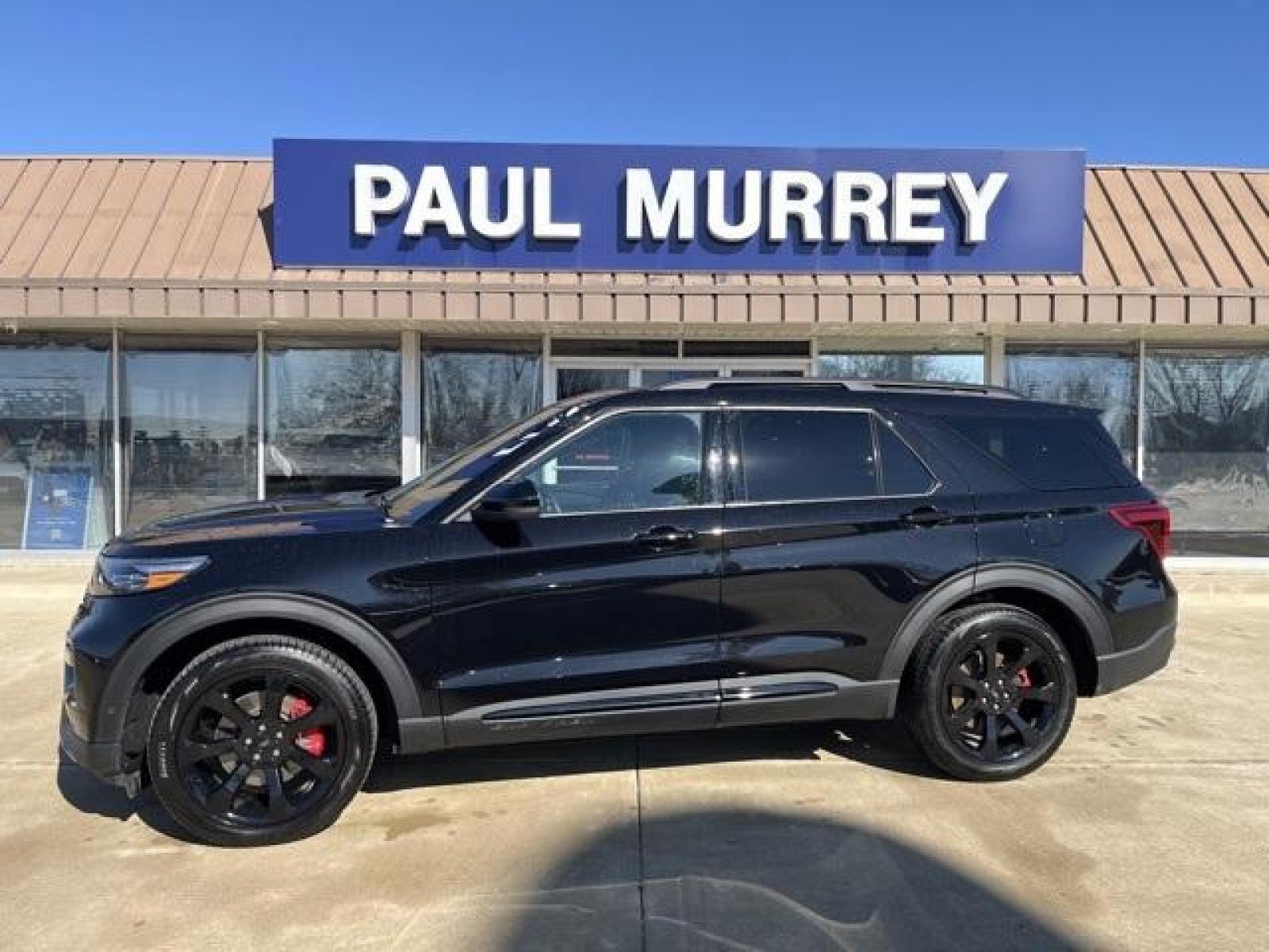 2022 Black /Ebony Ford Explorer ST (1FM5K8GC3NG) with an 3.0L EcoBoost V6 engine, Automatic transmission, located at 1105 E Mulberry, Kaufman, TX, 75142, (972) 962-2151, 32.589550, -96.300926 - Agate Black Metallic 2022 Ford Explorer 4D Sport Utility ST 4WD 10-Speed Automatic 3.0L EcoBoost V6 4WD.<br><br><br>Please call Paul Murrey Ford Inc. In Kaufman Texas A Family Dealership Since 1952 Serving the Dallas Fort Worth and East Texas areas for over 70 years. Please call 972-962-2151 www.mur - Photo #0