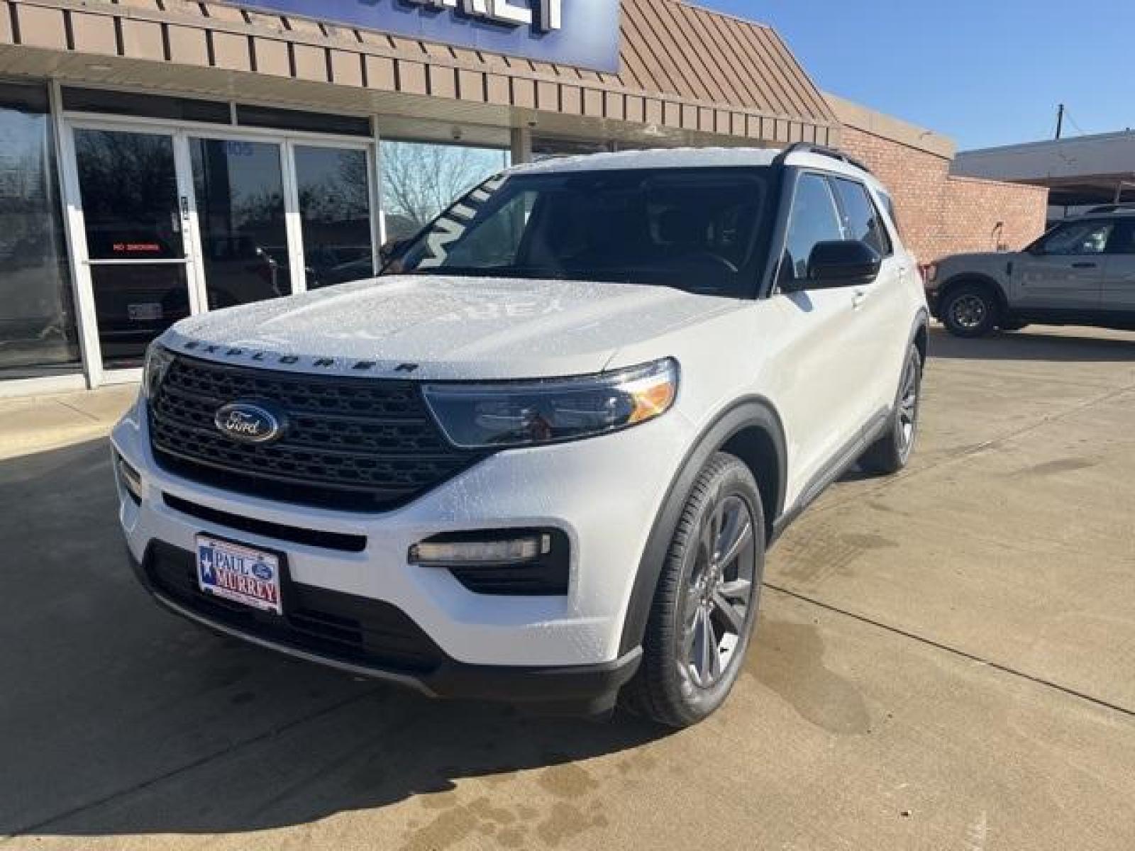 2023 White Metallic /Light Slate Ford Explorer XLT (1FMSK7DH2PG) with an 2.3L EcoBoost I-4 engine, Automatic transmission, located at 1105 E Mulberry, Kaufman, TX, 75142, (972) 962-2151, 32.589550, -96.300926 - Star White Metallic Tri-Coat 2023 Ford Explorer 4D Sport Utility XLT RWD 10-Speed Automatic 2.3L EcoBoost I-4<br><br>21/28 City/Highway MPG<br><br><br>Please call Paul Murrey Ford Inc. In Kaufman Texas A Family Dealership Since 1952 Serving the Dallas Fort Worth and East Texas areas for over 70 year - Photo #1