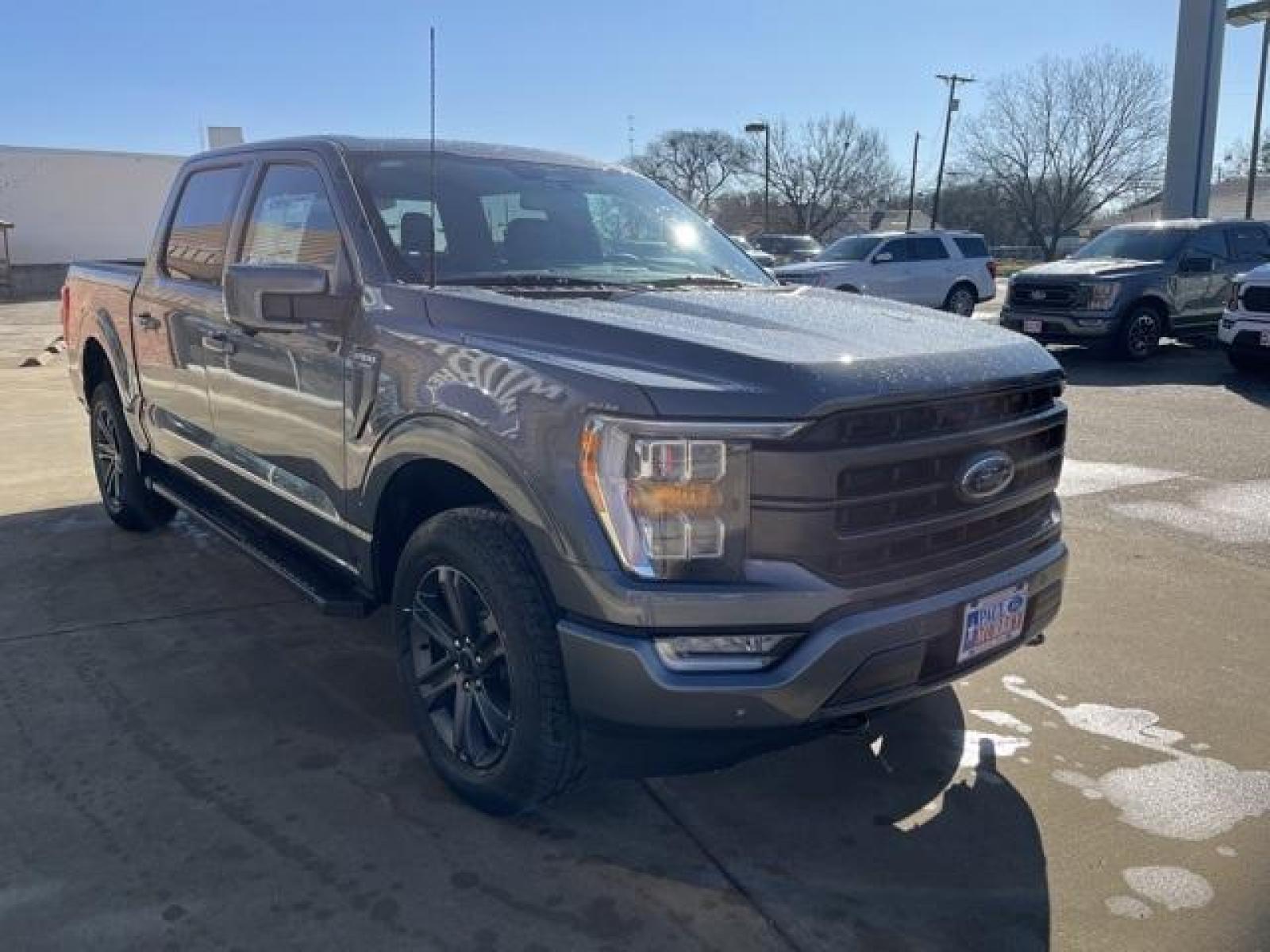 2023 Gray Metallic /Black Ford F-150 Lariat (1FTFW1E83PK) with an 3.5L V6 EcoBoost engine, Automatic transmission, located at 1105 E Mulberry, Kaufman, TX, 75142, (972) 962-2151, 32.589550, -96.300926 - Carbonized Gray Metallic 2023 Ford F-150 4D SuperCrew Lariat 4WD 10-Speed Automatic 3.5L V6 EcoBoost 4WD.<br><br><br>Please call Paul Murrey Ford Inc. In Kaufman Texas A Family Dealership Since 1952 Serving the Dallas Fort Worth and East Texas areas for over 70 years. Please call 972-962-2151 www.mu - Photo #8