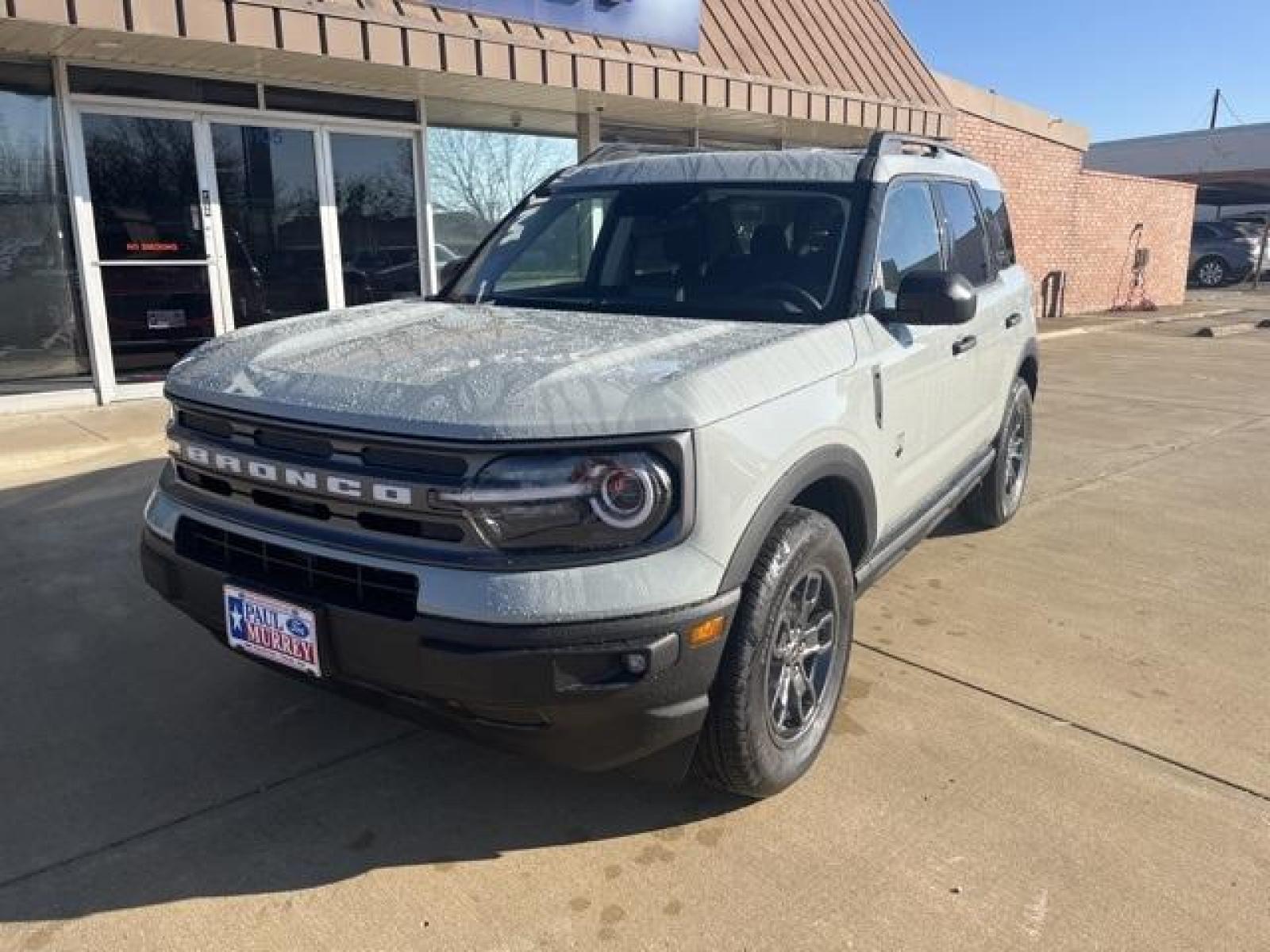2023 Cactus /Ebony Ford Bronco Sport Big Bend (3FMCR9B69PR) with an 1.5L EcoBoost engine, Automatic transmission, located at 1105 E Mulberry, Kaufman, TX, 75142, (972) 962-2151, 32.589550, -96.300926 - Cactus Gray 2023 Ford Bronco Sport 4D Sport Utility Big Bend 4WD 8-Speed Automatic 1.5L EcoBoost<br><br>25/28 City/Highway MPG<br><br><br>Please call Paul Murrey Ford Inc. In Kaufman Texas A Family Dealership Since 1952 Serving the Dallas Fort Worth and East Texas areas for over 70 years. Please cal - Photo #1
