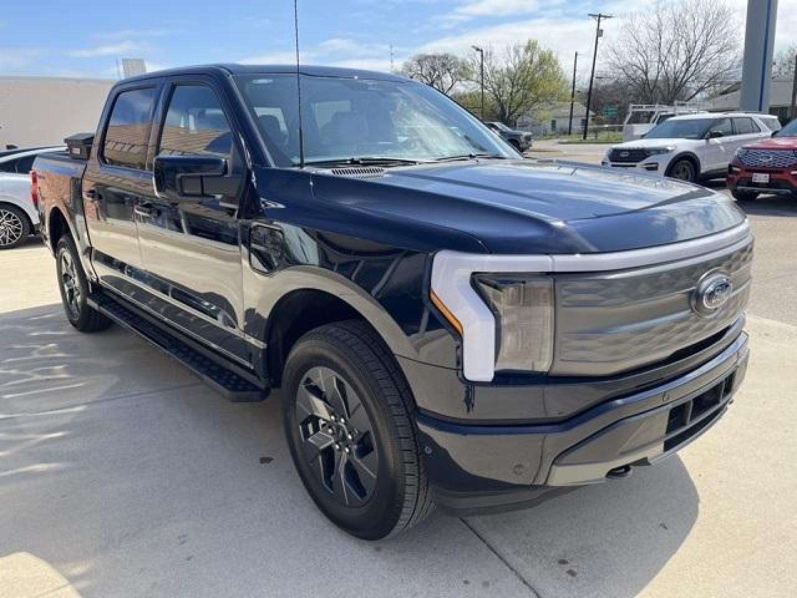 2023 Antimatter Blue Metallic /Black Ford F-150 Lightning Lariat (1FT6W1EVXPW) with an Electric ZEV 426hp engine, Automatic transmission, located at 1105 E Mulberry, Kaufman, TX, 75142, (972) 962-2151, 32.589550, -96.300926 - Antimatter Blue Metallic 2023 Ford F-150 Lightning 4D Crew Cab Lariat AWD Single-Speed Automatic Electric ZEV 426hp<br><br>78/63 City/Highway MPG<br><br><br>Please call Paul Murrey Ford Inc. In Kaufman Texas A Family Dealership Since 1952 Serving the Dallas Fort Worth and East Texas areas for over 7 - Photo #8