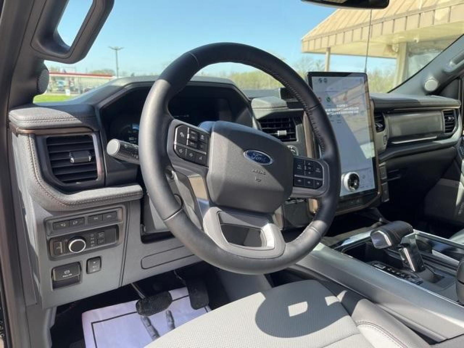 2023 Antimatter Blue Metallic /Black Ford F-150 Lightning Lariat (1FT6W1EVXPW) with an Electric ZEV 426hp engine, Automatic transmission, located at 1105 E Mulberry, Kaufman, TX, 75142, (972) 962-2151, 32.589550, -96.300926 - Antimatter Blue Metallic 2023 Ford F-150 Lightning 4D Crew Cab Lariat AWD Single-Speed Automatic Electric ZEV 426hp<br><br>78/63 City/Highway MPG<br><br><br>Please call Paul Murrey Ford Inc. In Kaufman Texas A Family Dealership Since 1952 Serving the Dallas Fort Worth and East Texas areas for over 7 - Photo #21
