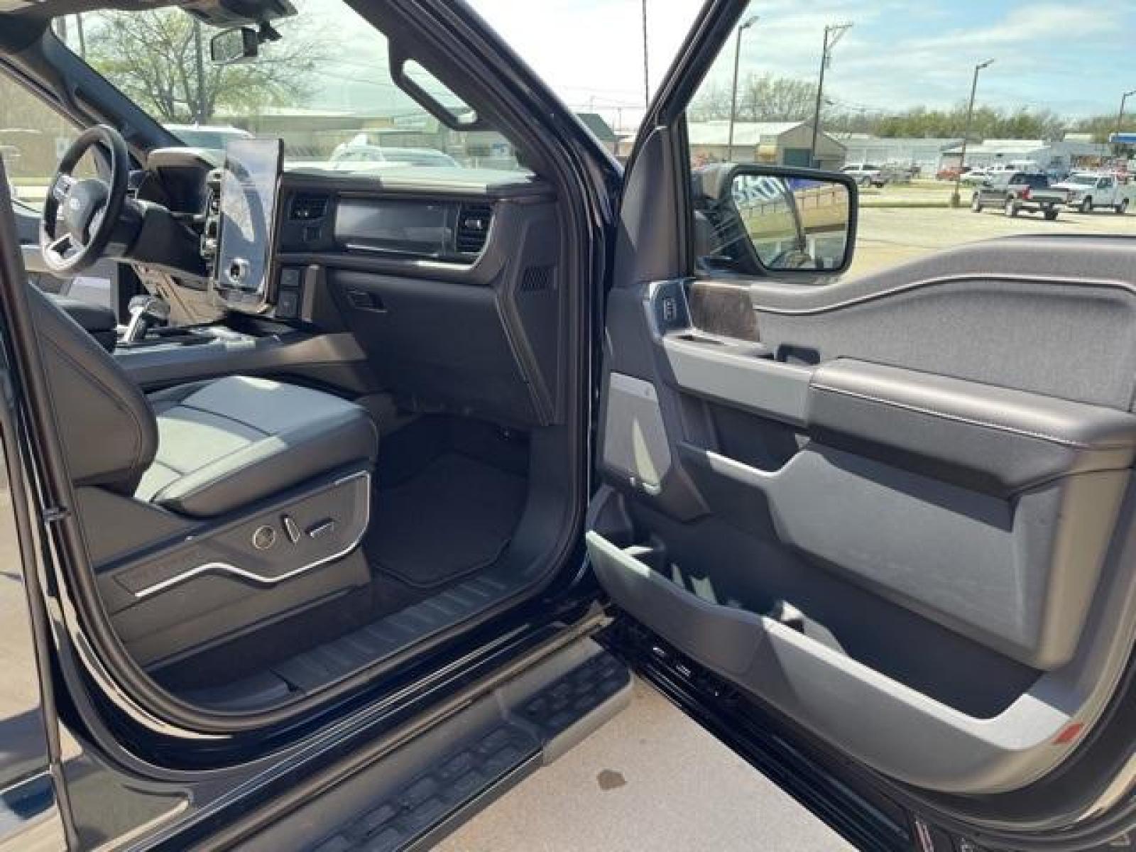 2023 Antimatter Blue Metallic /Black Ford F-150 Lightning Lariat (1FT6W1EVXPW) with an Electric ZEV 426hp engine, Automatic transmission, located at 1105 E Mulberry, Kaufman, TX, 75142, (972) 962-2151, 32.589550, -96.300926 - Antimatter Blue Metallic 2023 Ford F-150 Lightning 4D Crew Cab Lariat AWD Single-Speed Automatic Electric ZEV 426hp<br><br>78/63 City/Highway MPG<br><br><br>Please call Paul Murrey Ford Inc. In Kaufman Texas A Family Dealership Since 1952 Serving the Dallas Fort Worth and East Texas areas for over 7 - Photo #26