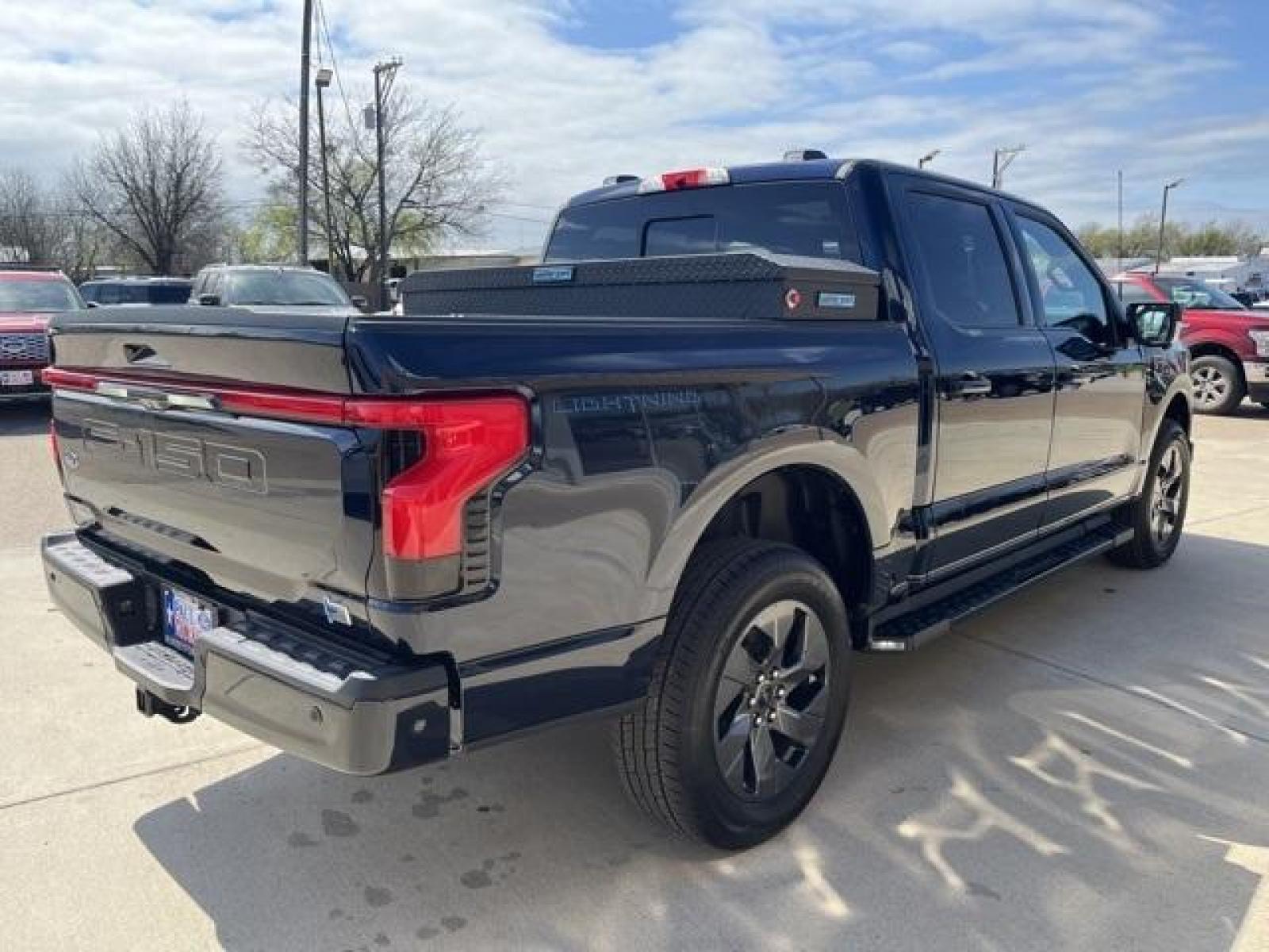 2023 Antimatter Blue Metallic /Black Ford F-150 Lightning Lariat (1FT6W1EVXPW) with an Electric ZEV 426hp engine, Automatic transmission, located at 1105 E Mulberry, Kaufman, TX, 75142, (972) 962-2151, 32.589550, -96.300926 - Antimatter Blue Metallic 2023 Ford F-150 Lightning 4D Crew Cab Lariat AWD Single-Speed Automatic Electric ZEV 426hp<br><br>78/63 City/Highway MPG<br><br><br>Please call Paul Murrey Ford Inc. In Kaufman Texas A Family Dealership Since 1952 Serving the Dallas Fort Worth and East Texas areas for over 7 - Photo #6