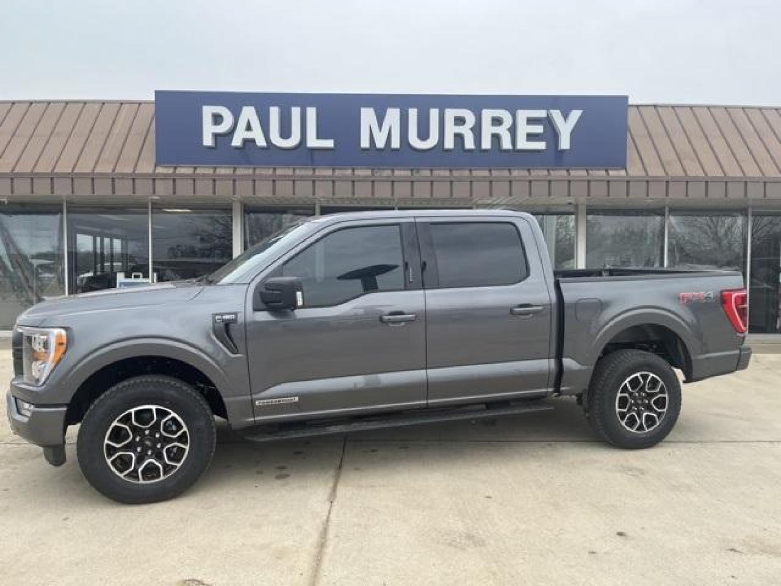 2023 Gray Metallic /Black Ford F-150 XLT (1FTFW1ED8PF) with an 3.5L PowerBoost Full-Hybrid V6 engine, Automatic transmission, located at 1105 E Mulberry, Kaufman, TX, 75142, (972) 962-2151, 32.589550, -96.300926 - Carbonized Gray Metallic 2023 Ford F-150 4D SuperCrew XLT 4WD 10-Speed Automatic 3.5L PowerBoost Full-Hybrid V6 3.5L PowerBoost Full-Hybrid V6, 4WD.<br><br><br>Please call Paul Murrey Ford Inc. In Kaufman Texas A Family Dealership Since 1952 Serving the Dallas Fort Worth and East Texas areas for ove - Photo #0