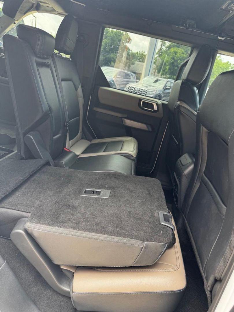 2023 Oxford White /Black Ford Bronco Wildtrak (1FMEE5DP7PL) with an 2.7L EcoBoost V6 engine, Automatic transmission, located at 1105 E Mulberry, Kaufman, TX, 75142, (972) 962-2151, 32.589550, -96.300926 - Oxford White 2023 Ford Bronco 4D Sport Utility Wildtrak 4WD 10-Speed Automatic 2.7L EcoBoost V6 OWNERS BRONCO, NEVER OFF ROAD, HARD TOP, ALL WEATHER MATS.<br><br><br>Recent Arrival! Odometer is 1360 miles below market average!<br><br><br>Please call Paul Murrey Ford Inc. In Kaufman Texas A Family De - Photo#29