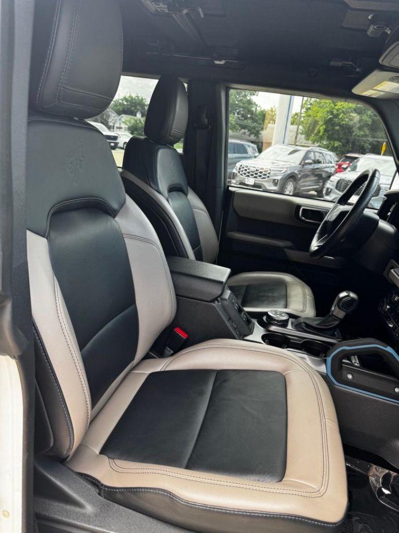 2023 Oxford White /Black Ford Bronco Wildtrak (1FMEE5DP7PL) with an 2.7L EcoBoost V6 engine, Automatic transmission, located at 1105 E Mulberry, Kaufman, TX, 75142, (972) 962-2151, 32.589550, -96.300926 - Oxford White 2023 Ford Bronco 4D Sport Utility Wildtrak 4WD 10-Speed Automatic 2.7L EcoBoost V6 OWNERS BRONCO, NEVER OFF ROAD, HARD TOP, ALL WEATHER MATS.<br><br><br>Recent Arrival! Odometer is 1360 miles below market average!<br><br><br>Please call Paul Murrey Ford Inc. In Kaufman Texas A Family De - Photo#31