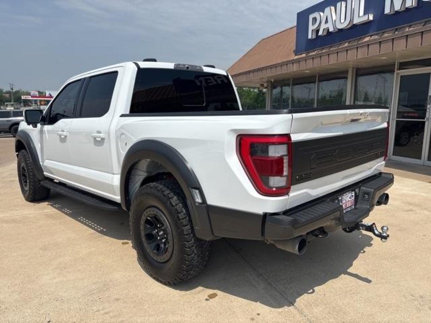 2023 Oxford White /Black Ford F-150 Raptor (1FTFW1RG7PF) with an 3.5L V6 EcoBoost engine, Automatic transmission, located at 1105 E Mulberry, Kaufman, TX, 75142, (972) 962-2151, 32.589550, -96.300926 - Oxford White 2023 Ford F-150 4D SuperCrew Raptor 4WD 10-Speed Automatic 3.5L V6 EcoBoost 4WD. Priced below KBB Fair Purchase Price!<br><br><br>Please call Paul Murrey Ford Inc. In Kaufman Texas A Family Dealership Since 1952 Serving the Dallas Fort Worth and East Texas areas for over 70 years. Pleas - Photo#2
