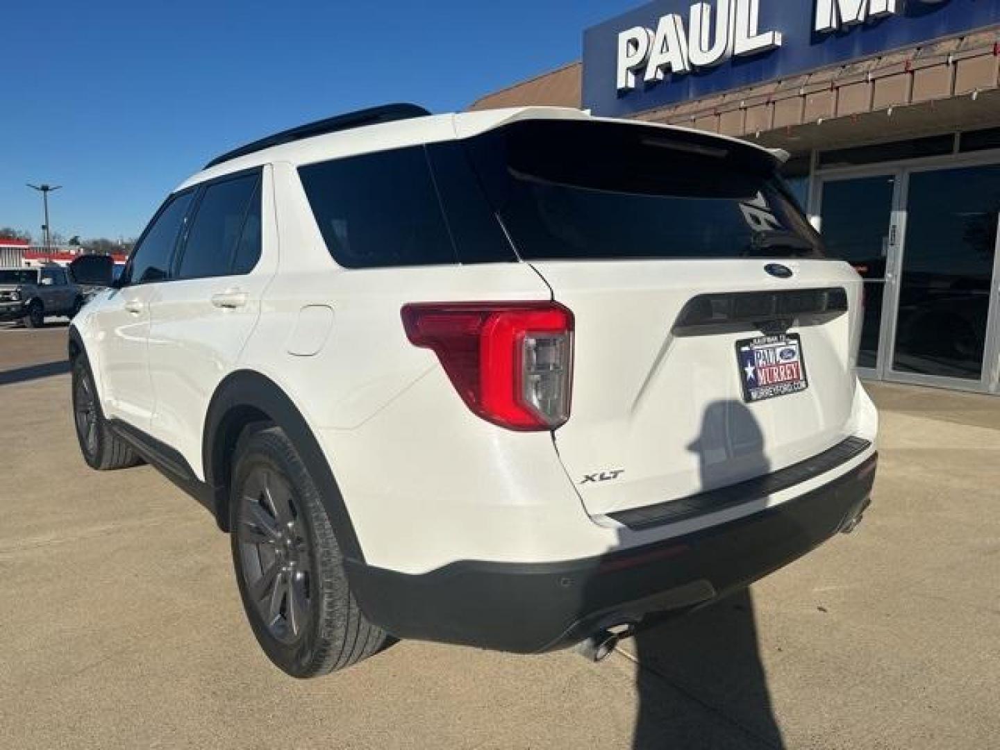 2023 Star White Metallic Tri-Coat /Light Slate Ford Explorer XLT (1FMSK7DH3PG) with an 2.3L EcoBoost I-4 engine, Automatic transmission, located at 1105 E Mulberry, Kaufman, TX, 75142, (972) 962-2151, 32.589550, -96.300926 - Photo#2
