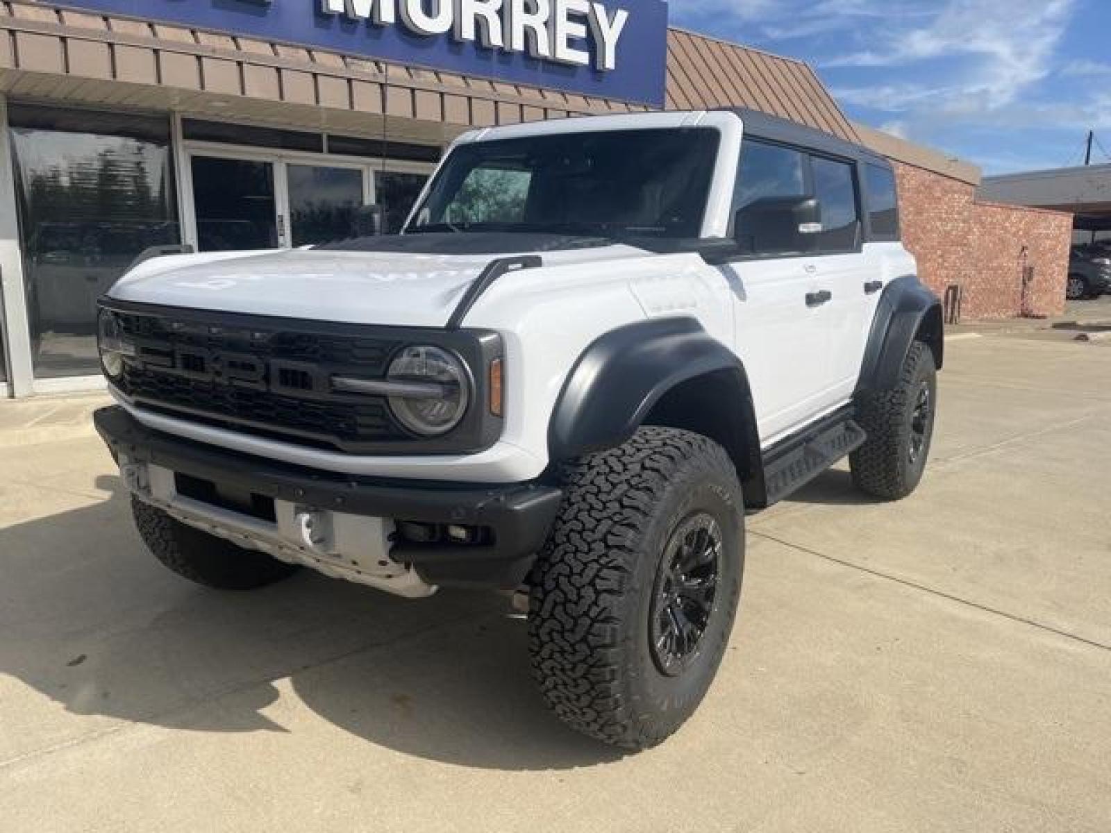 2023 Oxford White /Black Onyx Ford Bronco Raptor (1FMEE5JR0PL) with an 3.0L EcoBoost V6 engine, Automatic transmission, located at 1105 E Mulberry, Kaufman, TX, 75142, (972) 962-2151, 32.589550, -96.300926 - Oxford White 2023 Ford Bronco 4D Sport Utility Raptor 4WD 10-Speed Automatic 3.0L EcoBoost V6<br><br><br>Please call Paul Murrey Ford Inc. In Kaufman Texas A Family Dealership Since 1952 Serving the Dallas Fort Worth and East Texas areas for over 70 years. Please call 972-962-2151 www.murreyford.com - Photo #1