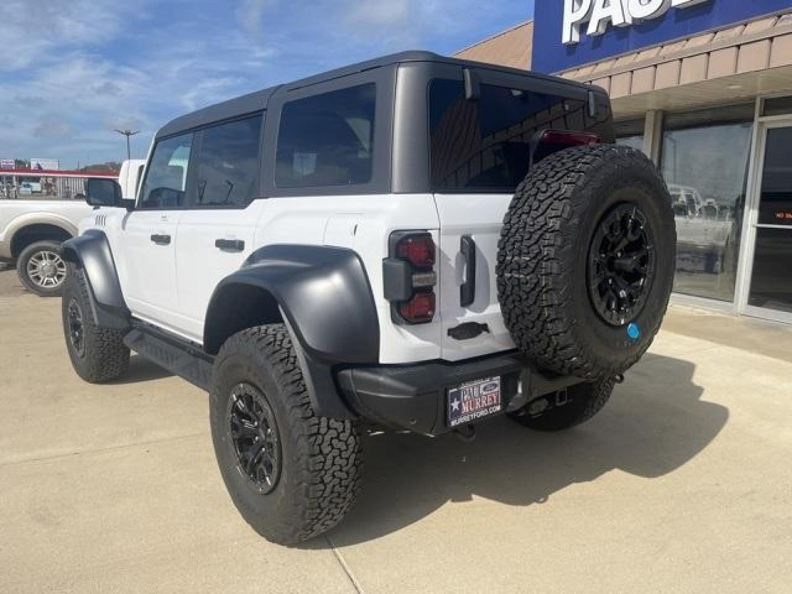 2023 Oxford White /Black Onyx Ford Bronco Raptor (1FMEE5JR0PL) with an 3.0L EcoBoost V6 engine, Automatic transmission, located at 1105 E Mulberry, Kaufman, TX, 75142, (972) 962-2151, 32.589550, -96.300926 - Oxford White 2023 Ford Bronco 4D Sport Utility Raptor 4WD 10-Speed Automatic 3.0L EcoBoost V6<br><br><br>Please call Paul Murrey Ford Inc. In Kaufman Texas A Family Dealership Since 1952 Serving the Dallas Fort Worth and East Texas areas for over 70 years. Please call 972-962-2151 www.murreyford.com - Photo #3
