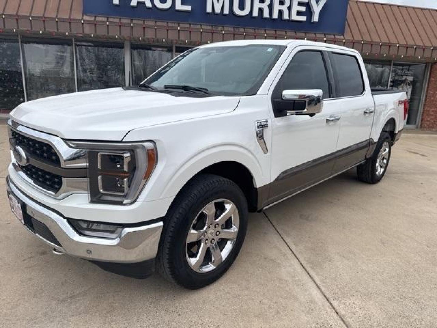 2023 Star White Metallic Tri-Coat /Java Ford F-150 King Ranch (1FTFW1E83PF) with an 3.5L V6 EcoBoost engine, Automatic transmission, located at 1105 E Mulberry, Kaufman, TX, 75142, (972) 962-2151, 32.589550, -96.300926 - Photo#0