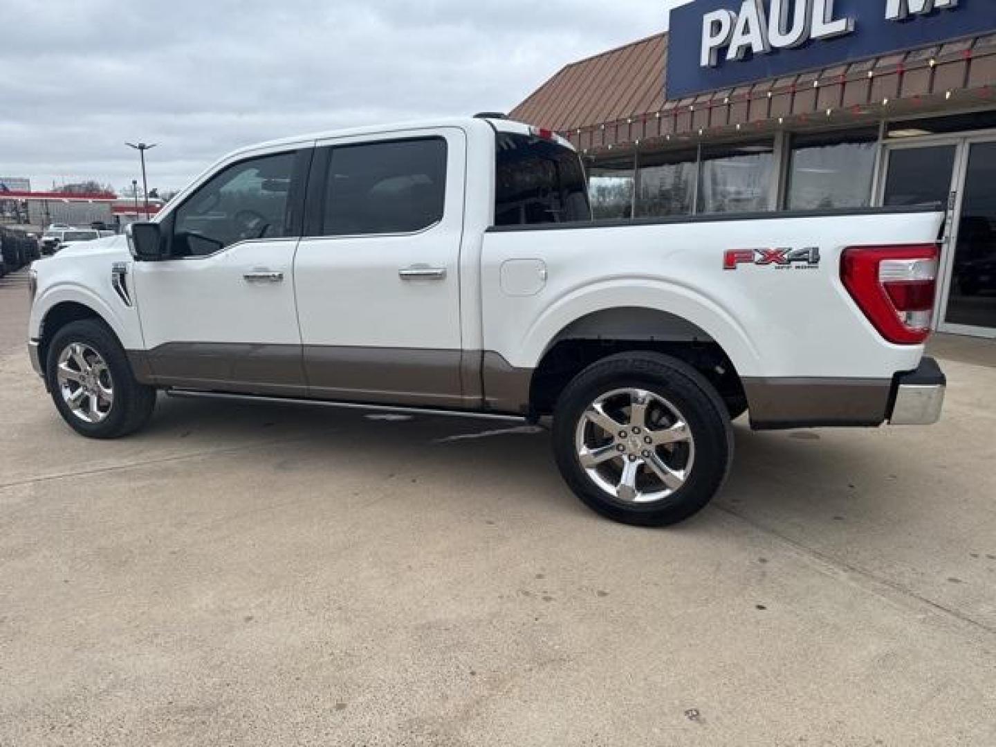 2023 Star White Metallic Tri-Coat /Java Ford F-150 King Ranch (1FTFW1E83PF) with an 3.5L V6 EcoBoost engine, Automatic transmission, located at 1105 E Mulberry, Kaufman, TX, 75142, (972) 962-2151, 32.589550, -96.300926 - Photo#3