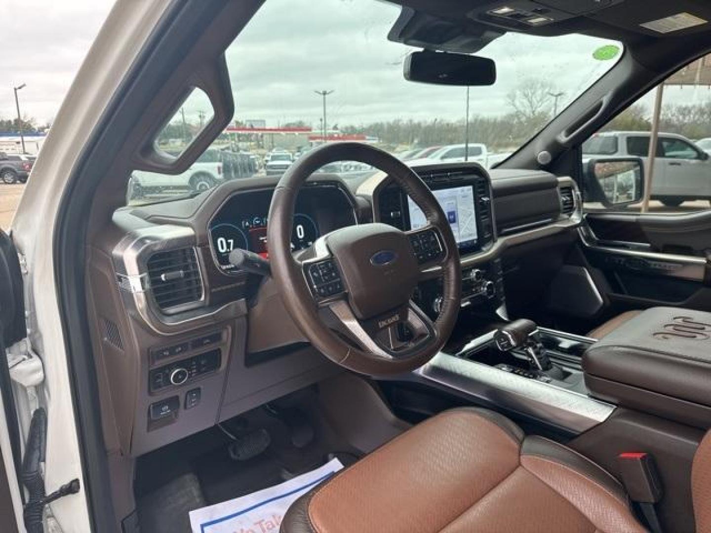 2023 Star White Metallic Tri-Coat /Java Ford F-150 King Ranch (1FTFW1E83PF) with an 3.5L V6 EcoBoost engine, Automatic transmission, located at 1105 E Mulberry, Kaufman, TX, 75142, (972) 962-2151, 32.589550, -96.300926 - Photo#9