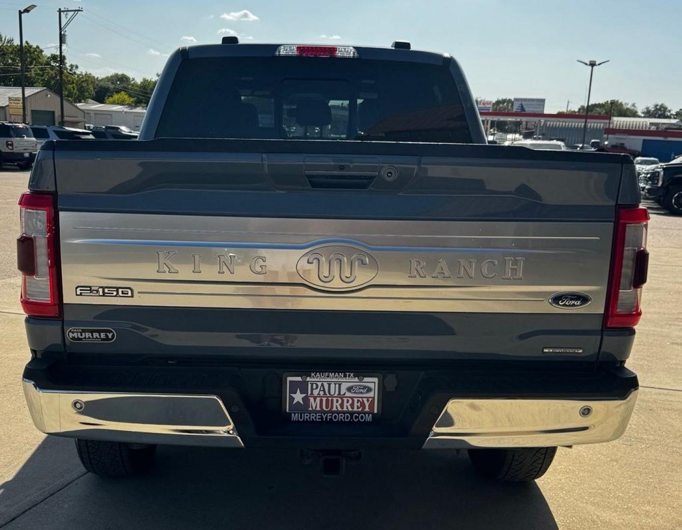 2023 Azure Gray Metallic /Java Ford F-150 King Ranch (1FTFW1E82PF) with an 3.5L V6 EcoBoost engine, Automatic transmission, located at 1105 E Mulberry, Kaufman, TX, 75142, (972) 962-2151, 32.589550, -96.300926 - Azure Gray Metallic 2023 Ford F-150 4D SuperCrew King Ranch 4WD 10-Speed Automatic 3.5L V6 EcoBoost 4WD.<br><br><br>Recent Arrival! Odometer is 9636 miles below market average!<br><br><br>Please call Paul Murrey Ford Inc. In Kaufman Texas A Family Dealership Since 1952 Serving the Dallas Fort Worth- Photo#6
