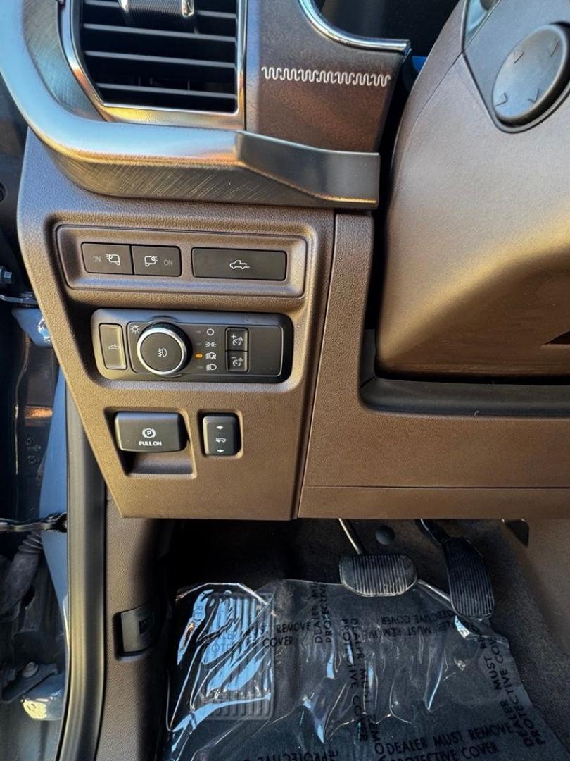 2023 Azure Gray Metallic /Java Ford F-150 King Ranch (1FTFW1E82PF) with an 3.5L V6 EcoBoost engine, Automatic transmission, located at 1105 E Mulberry, Kaufman, TX, 75142, (972) 962-2151, 32.589550, -96.300926 - Azure Gray Metallic 2023 Ford F-150 4D SuperCrew King Ranch 4WD 10-Speed Automatic 3.5L V6 EcoBoost 4WD.<br><br><br>Recent Arrival! Odometer is 9636 miles below market average!<br><br><br>Please call Paul Murrey Ford Inc. In Kaufman Texas A Family Dealership Since 1952 Serving the Dallas Fort Worth- Photo#16
