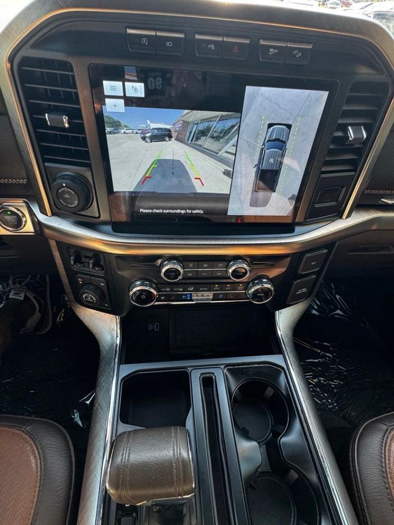 2023 Azure Gray Metallic /Java Ford F-150 King Ranch (1FTFW1E82PF) with an 3.5L V6 EcoBoost engine, Automatic transmission, located at 1105 E Mulberry, Kaufman, TX, 75142, (972) 962-2151, 32.589550, -96.300926 - Azure Gray Metallic 2023 Ford F-150 4D SuperCrew King Ranch 4WD 10-Speed Automatic 3.5L V6 EcoBoost 4WD.<br><br><br>Recent Arrival! Odometer is 9636 miles below market average!<br><br><br>Please call Paul Murrey Ford Inc. In Kaufman Texas A Family Dealership Since 1952 Serving the Dallas Fort Worth- Photo#20