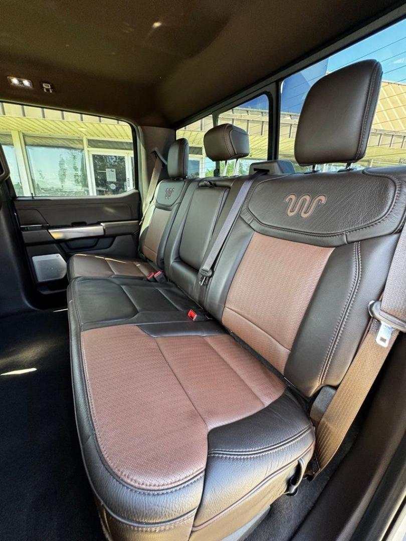 2023 Azure Gray Metallic /Java Ford F-150 King Ranch (1FTFW1E82PF) with an 3.5L V6 EcoBoost engine, Automatic transmission, located at 1105 E Mulberry, Kaufman, TX, 75142, (972) 962-2151, 32.589550, -96.300926 - Azure Gray Metallic 2023 Ford F-150 4D SuperCrew King Ranch 4WD 10-Speed Automatic 3.5L V6 EcoBoost 4WD.<br><br><br>Recent Arrival! Odometer is 9636 miles below market average!<br><br><br>Please call Paul Murrey Ford Inc. In Kaufman Texas A Family Dealership Since 1952 Serving the Dallas Fort Worth- Photo#29