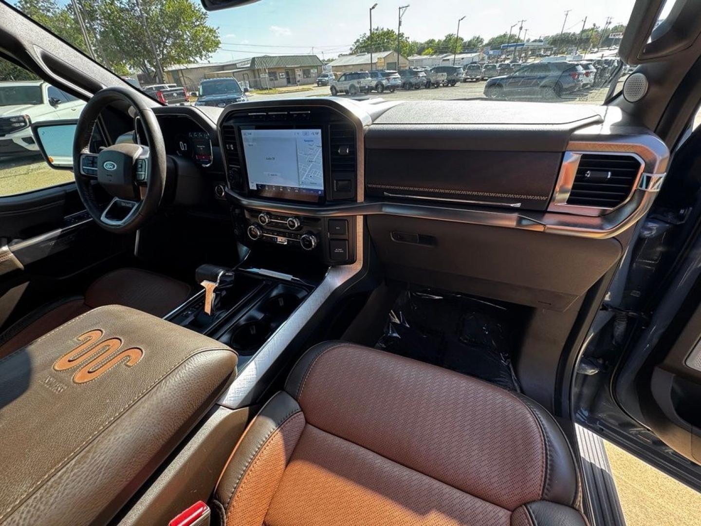 2023 Azure Gray Metallic /Java Ford F-150 King Ranch (1FTFW1E82PF) with an 3.5L V6 EcoBoost engine, Automatic transmission, located at 1105 E Mulberry, Kaufman, TX, 75142, (972) 962-2151, 32.589550, -96.300926 - Azure Gray Metallic 2023 Ford F-150 4D SuperCrew King Ranch 4WD 10-Speed Automatic 3.5L V6 EcoBoost 4WD.<br><br><br>Recent Arrival! Odometer is 9636 miles below market average!<br><br><br>Please call Paul Murrey Ford Inc. In Kaufman Texas A Family Dealership Since 1952 Serving the Dallas Fort Worth- Photo#36