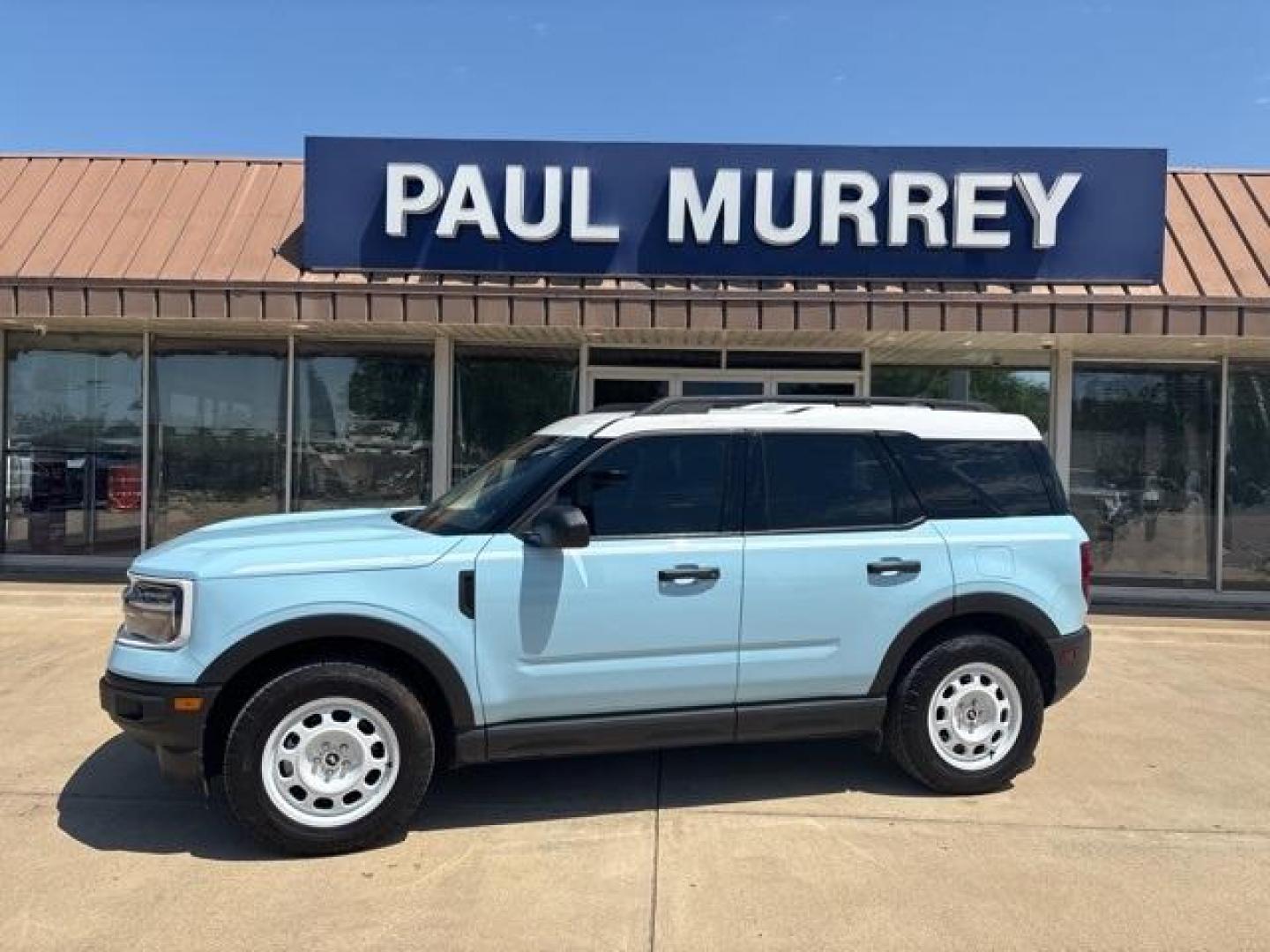 2023 Robins Egg Blue /Navy Pier - Heritage Ford Bronco Sport Heritage (3FMCR9G66PR) with an 1.5L EcoBoost engine, Automatic transmission, located at 1105 E Mulberry, Kaufman, TX, 75142, (972) 962-2151, 32.589550, -96.300926 - Photo#0