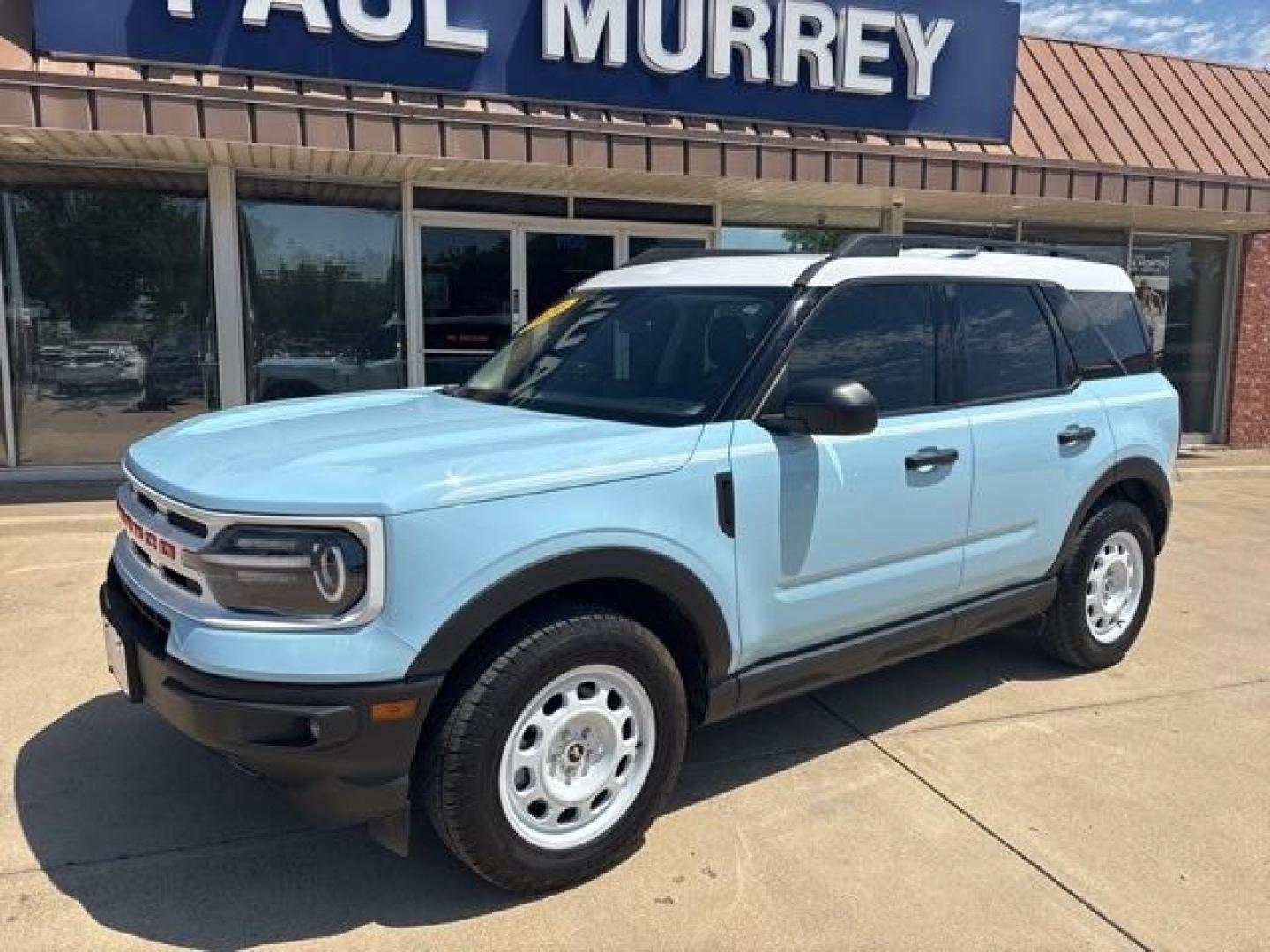 2023 Robins Egg Blue /Navy Pier - Heritage Ford Bronco Sport Heritage (3FMCR9G66PR) with an 1.5L EcoBoost engine, Automatic transmission, located at 1105 E Mulberry, Kaufman, TX, 75142, (972) 962-2151, 32.589550, -96.300926 - Photo#2