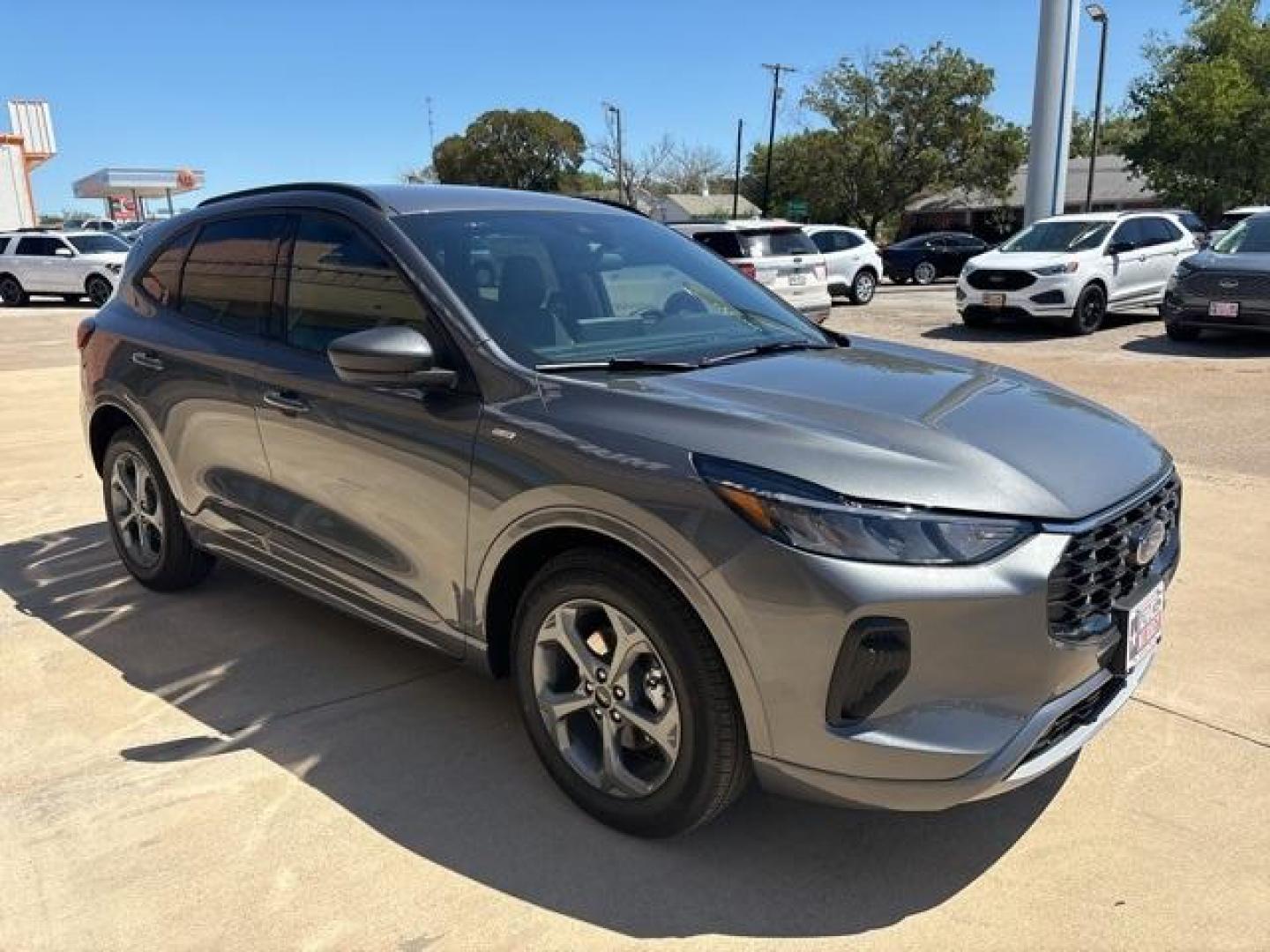 2024 Gray Metallic /Ebony Ford Escape ST-Line (1FMCU0MN6RU) with an 1.5L EcoBoost engine, Automatic transmission, located at 1105 E Mulberry, Kaufman, TX, 75142, (972) 962-2151, 32.589550, -96.300926 - Carbonized Gray Metallic 2024 Ford Escape 4D Sport Utility ST-Line FWD 8-Speed Automatic 1.5L EcoBoost<br><br>27/34 City/Highway MPG<br><br><br>Please call Paul Murrey Ford Inc. In Kaufman Texas A Family Dealership Since 1952 Serving the Dallas Fort Worth and East Texas areas for over 70 years. Plea - Photo#7
