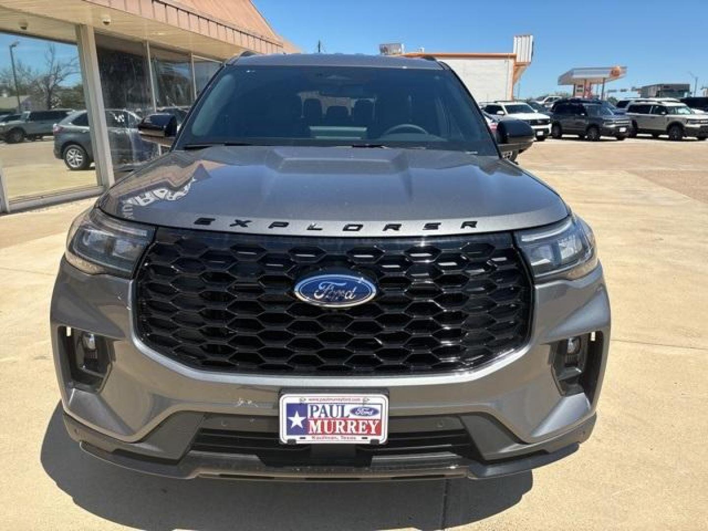 2025 Carbonized Gray Metallic /Onyx Ford Explorer ST-Line (1FMUK7KH0SG) with an 2.3L EcoBoost I-4 engine, Automatic transmission, located at 1105 E Mulberry, Kaufman, TX, 75142, (972) 962-2151, 32.589550, -96.300926 - Carbonized Gray Metallic 2025 Ford Explorer 4D Sport Utility ST-Line RWD 10-Speed Automatic 2.3L EcoBoost I-4<br><br>20/29 City/Highway MPG<br><br><br>Please call Paul Murrey Ford Inc. In Kaufman Texas A Family Dealership Since 1952 Serving the Dallas Fort Worth and East Texas areas for over 70 year - Photo#7