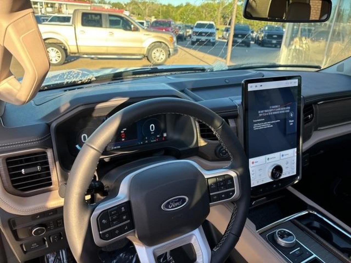 2024 White Metallic /Sandstone Ford Expedition Limited (1FMJU1K80RE) with an EcoBoost 3.5L V6 GTDi DOHC 24V Twin Turbocharged engine, Automatic transmission, located at 1105 E Mulberry, Kaufman, TX, 75142, (972) 962-2151, 32.589550, -96.300926 - Photo#12