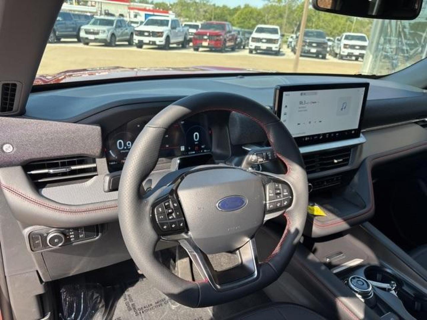2025 Red Metallic /Onyx Ford Explorer ST-Line (1FMUK7KHXSG) with an 2.3L EcoBoost I-4 engine, Automatic transmission, located at 1105 E Mulberry, Kaufman, TX, 75142, (972) 962-2151, 32.589550, -96.300926 - Red Metallic 2025 Ford Explorer 4D Sport Utility ST-Line RWD 10-Speed Automatic 2.3L EcoBoost I-4<br><br>20/29 City/Highway MPG<br><br><br>Please call Paul Murrey Ford Inc. In Kaufman Texas A Family Dealership Since 1952 Serving the Dallas Fort Worth and East Texas areas for over 70 years. Please ca - Photo#13