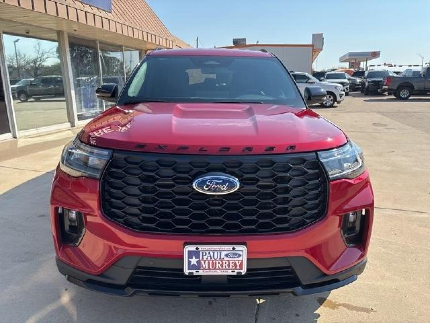 2025 Red Metallic /Onyx Ford Explorer ST-Line (1FMUK7KHXSG) with an 2.3L EcoBoost I-4 engine, Automatic transmission, located at 1105 E Mulberry, Kaufman, TX, 75142, (972) 962-2151, 32.589550, -96.300926 - Red Metallic 2025 Ford Explorer 4D Sport Utility ST-Line RWD 10-Speed Automatic 2.3L EcoBoost I-4<br><br>20/29 City/Highway MPG<br><br><br>Please call Paul Murrey Ford Inc. In Kaufman Texas A Family Dealership Since 1952 Serving the Dallas Fort Worth and East Texas areas for over 70 years. Please ca - Photo#7