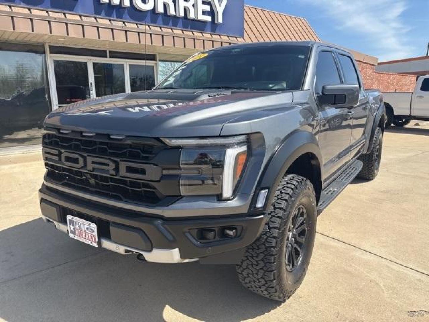 2024 Gray Metallic /Black Ford F-150 Raptor (1FTFW1RG3RF) with an 3.5L V6 EcoBoost engine, Automatic transmission, located at 1105 E Mulberry, Kaufman, TX, 75142, (972) 962-2151, 32.589550, -96.300926 - Gray Metallic 2024 Ford F-150 4D SuperCrew Raptor 4WD 10-Speed Automatic 3.5L V6 EcoBoost 4WD. Priced below KBB Fair Purchase Price!<br><br><br>Odometer is 1282 miles below market average!<br><br><br>Please call Paul Murrey Ford Inc. In Kaufman Texas A Family Dealership Since 1952 Serving the Dallas - Photo#1