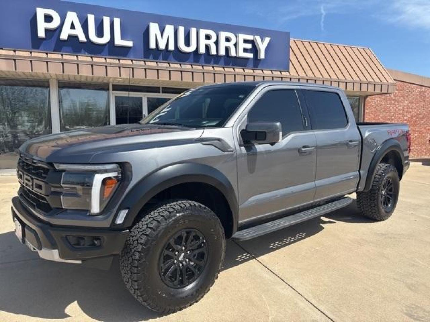 2024 Gray Metallic /Black Ford F-150 Raptor (1FTFW1RG3RF) with an 3.5L V6 EcoBoost engine, Automatic transmission, located at 1105 E Mulberry, Kaufman, TX, 75142, (972) 962-2151, 32.589550, -96.300926 - Gray Metallic 2024 Ford F-150 4D SuperCrew Raptor 4WD 10-Speed Automatic 3.5L V6 EcoBoost 4WD. Priced below KBB Fair Purchase Price!<br><br><br>Odometer is 1282 miles below market average!<br><br><br>Please call Paul Murrey Ford Inc. In Kaufman Texas A Family Dealership Since 1952 Serving the Dallas - Photo#2