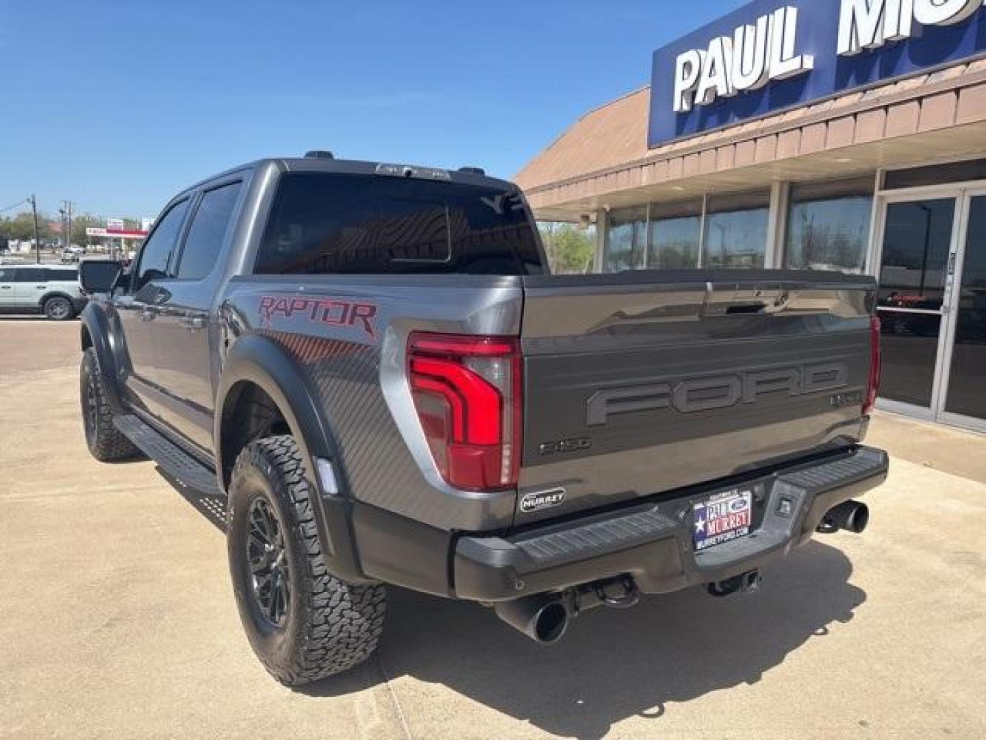2024 Gray Metallic /Black Ford F-150 Raptor (1FTFW1RG3RF) with an 3.5L V6 EcoBoost engine, Automatic transmission, located at 1105 E Mulberry, Kaufman, TX, 75142, (972) 962-2151, 32.589550, -96.300926 - Gray Metallic 2024 Ford F-150 4D SuperCrew Raptor 4WD 10-Speed Automatic 3.5L V6 EcoBoost 4WD. Priced below KBB Fair Purchase Price!<br><br><br>Odometer is 1282 miles below market average!<br><br><br>Please call Paul Murrey Ford Inc. In Kaufman Texas A Family Dealership Since 1952 Serving the Dallas - Photo#3