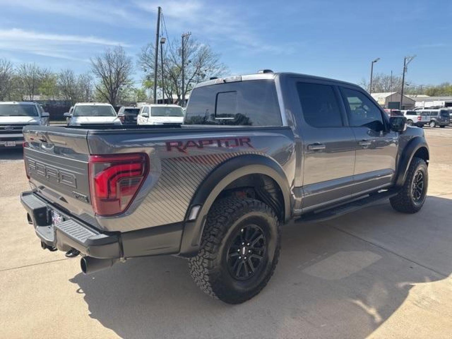 2024 Gray Metallic /Black Ford F-150 Raptor (1FTFW1RG3RF) with an 3.5L V6 EcoBoost engine, Automatic transmission, located at 1105 E Mulberry, Kaufman, TX, 75142, (972) 962-2151, 32.589550, -96.300926 - Gray Metallic 2024 Ford F-150 4D SuperCrew Raptor 4WD 10-Speed Automatic 3.5L V6 EcoBoost 4WD. Priced below KBB Fair Purchase Price!<br><br><br>Odometer is 1282 miles below market average!<br><br><br>Please call Paul Murrey Ford Inc. In Kaufman Texas A Family Dealership Since 1952 Serving the Dallas - Photo#5