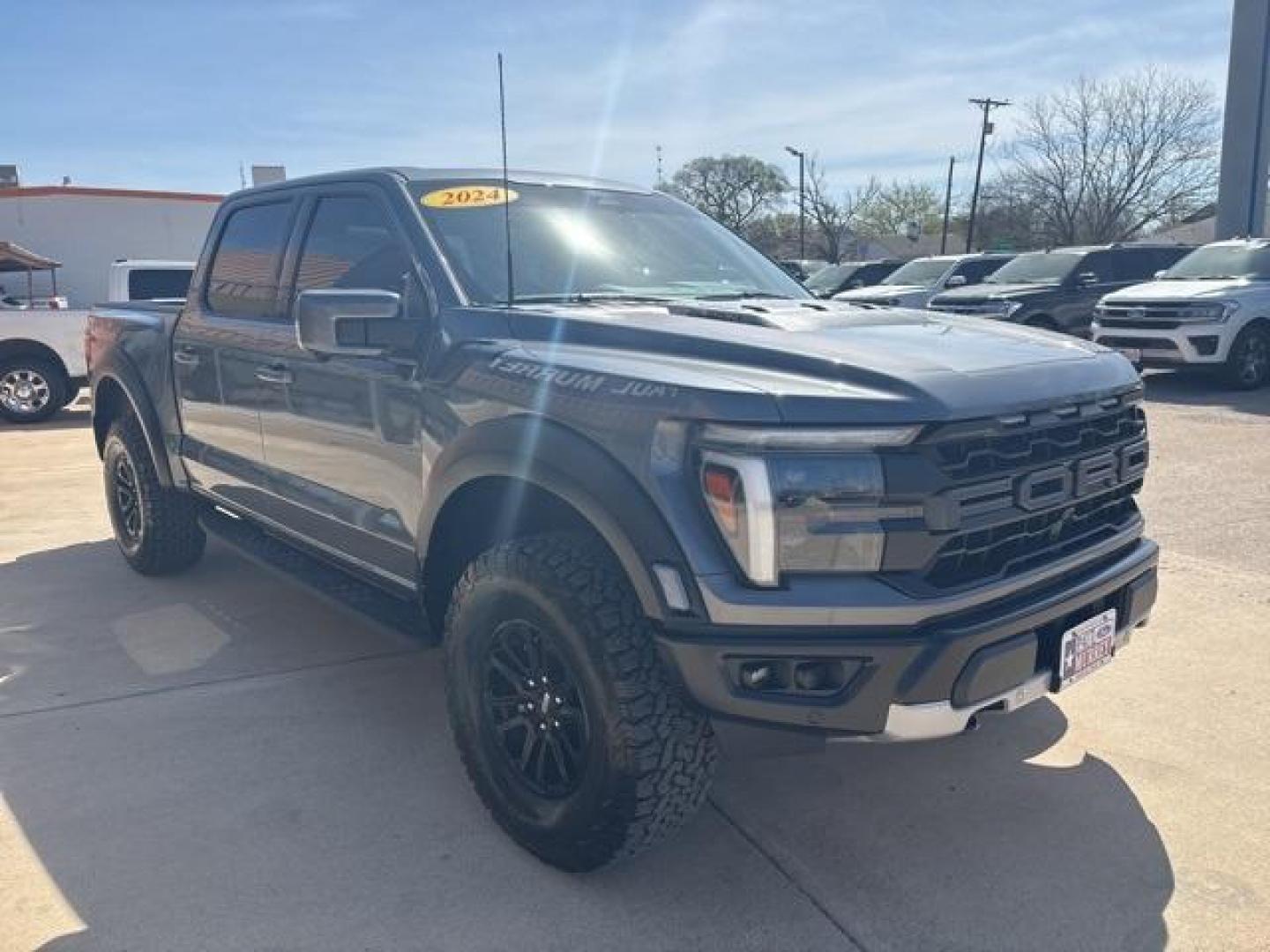 2024 Gray Metallic /Black Ford F-150 Raptor (1FTFW1RG3RF) with an 3.5L V6 EcoBoost engine, Automatic transmission, located at 1105 E Mulberry, Kaufman, TX, 75142, (972) 962-2151, 32.589550, -96.300926 - Gray Metallic 2024 Ford F-150 4D SuperCrew Raptor 4WD 10-Speed Automatic 3.5L V6 EcoBoost 4WD. Priced below KBB Fair Purchase Price!<br><br><br>Odometer is 1282 miles below market average!<br><br><br>Please call Paul Murrey Ford Inc. In Kaufman Texas A Family Dealership Since 1952 Serving the Dallas - Photo#6